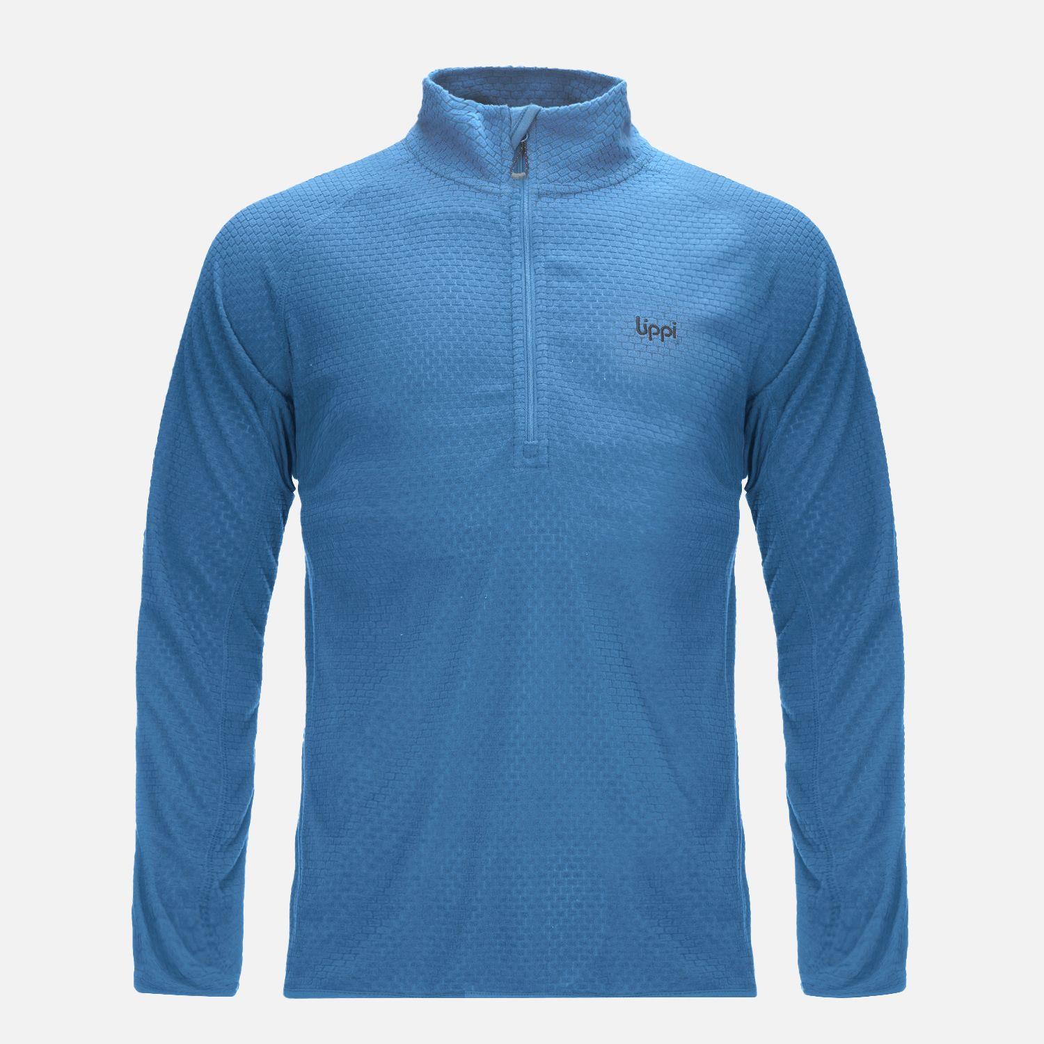 Poleron Teen Boy Mild Nano-F 14 Zip Turquesa Oscuro Lippi-0