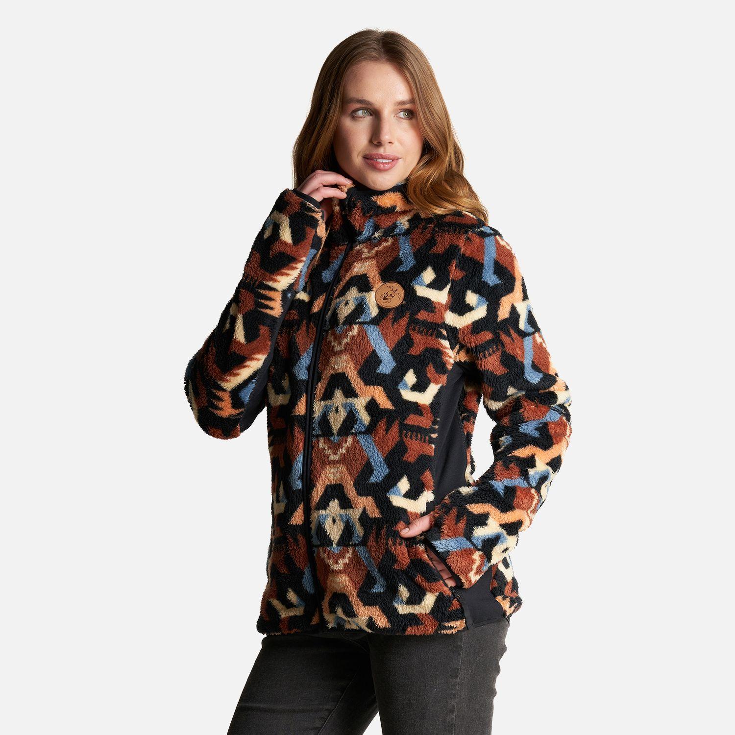 Chaqueta Mujer Calur-Oso Print Terracota Haka Honu V23-2