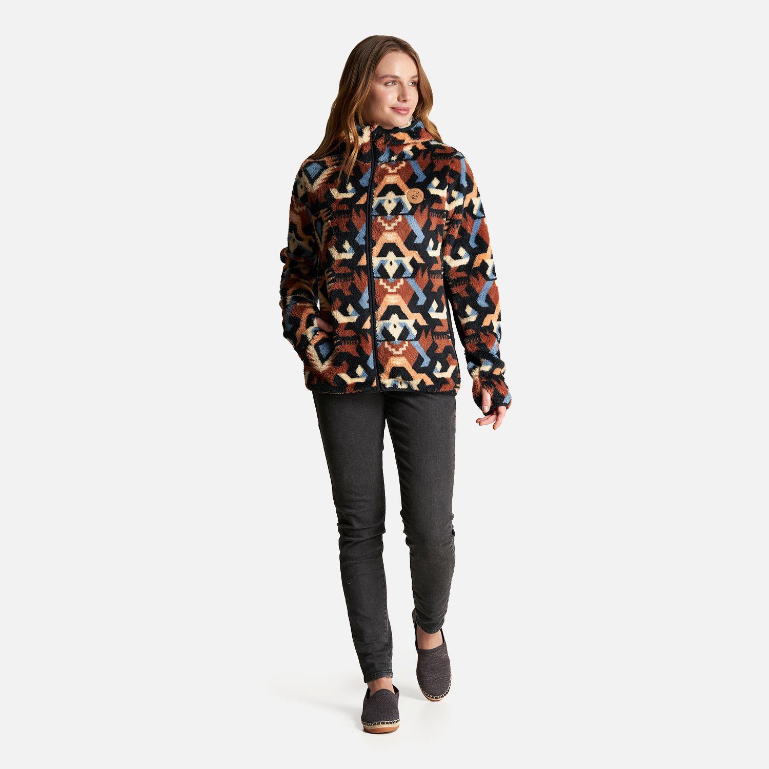 Chaqueta Mujer Calur-Oso Print Terracota Haka Honu V23-6