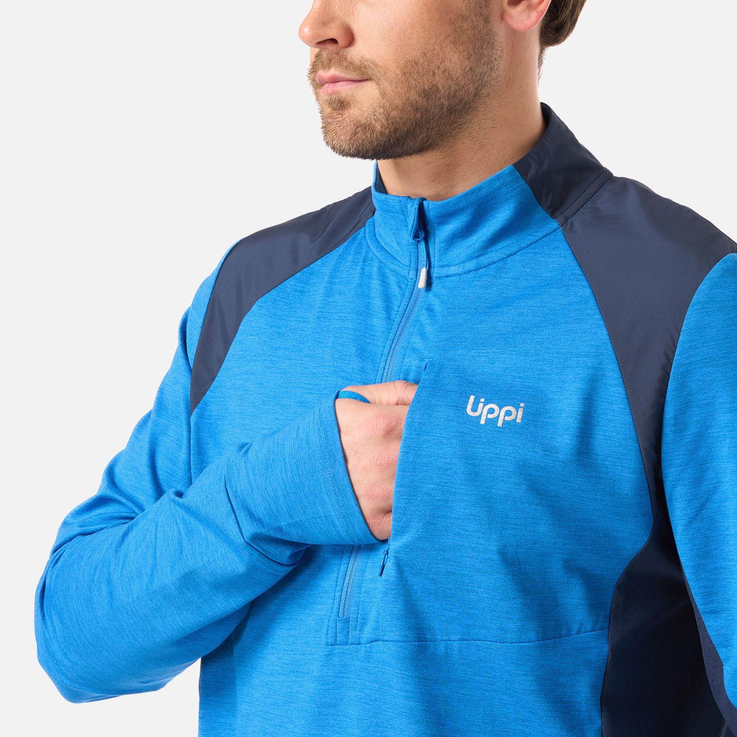 Polerón Hombre Egger 1/4 Zip Azulino Lippi V26-3