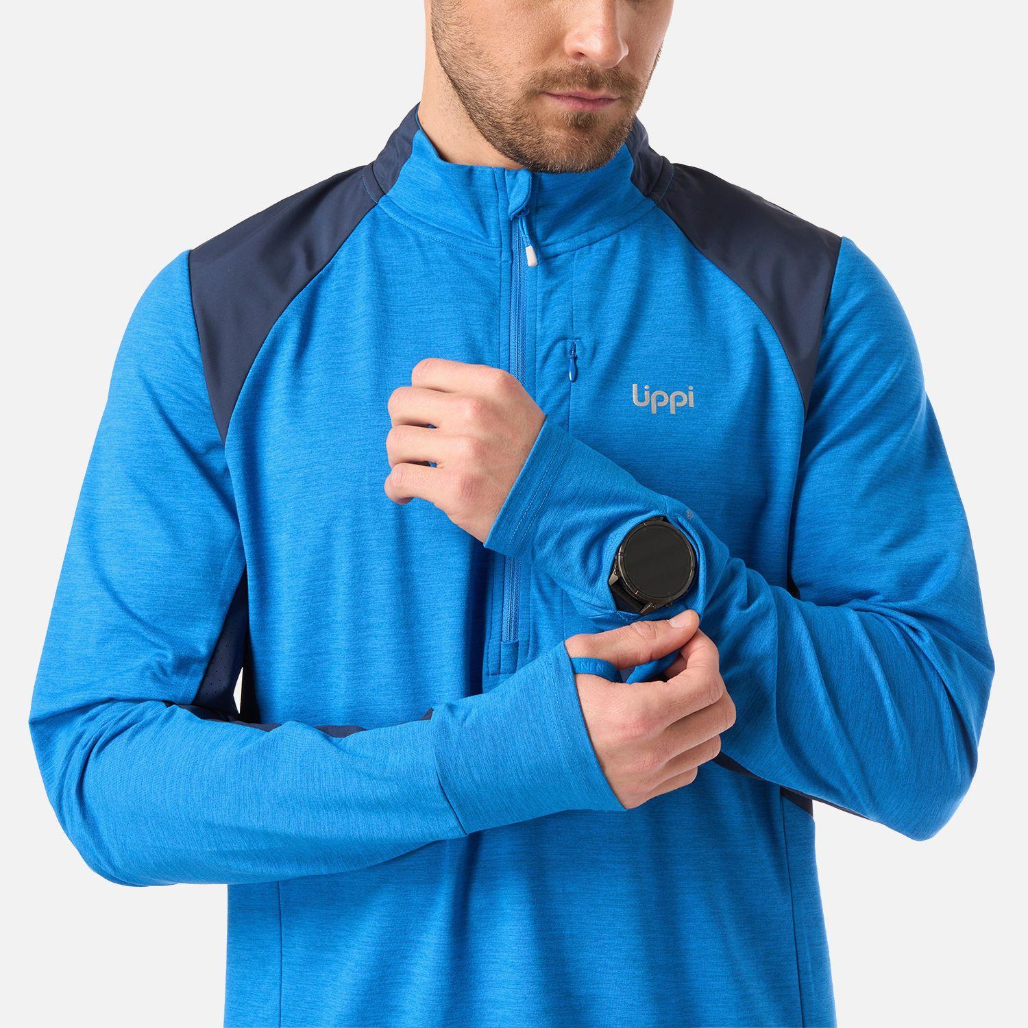 Polerón Hombre Egger 1/4 Zip Azulino Lippi V26-4