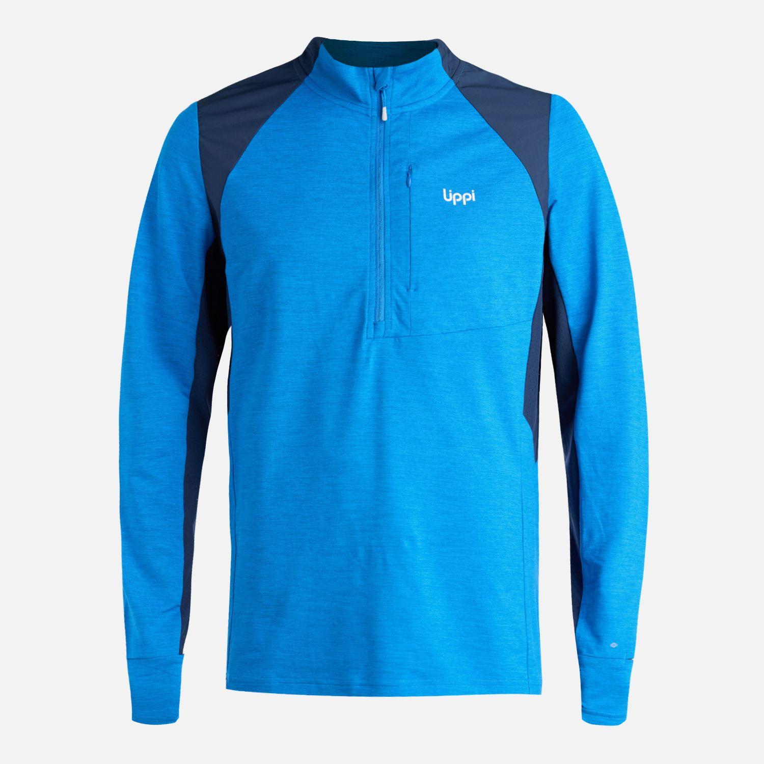 Polerón Hombre Egger 1/4 Zip Azulino Lippi V26-6
