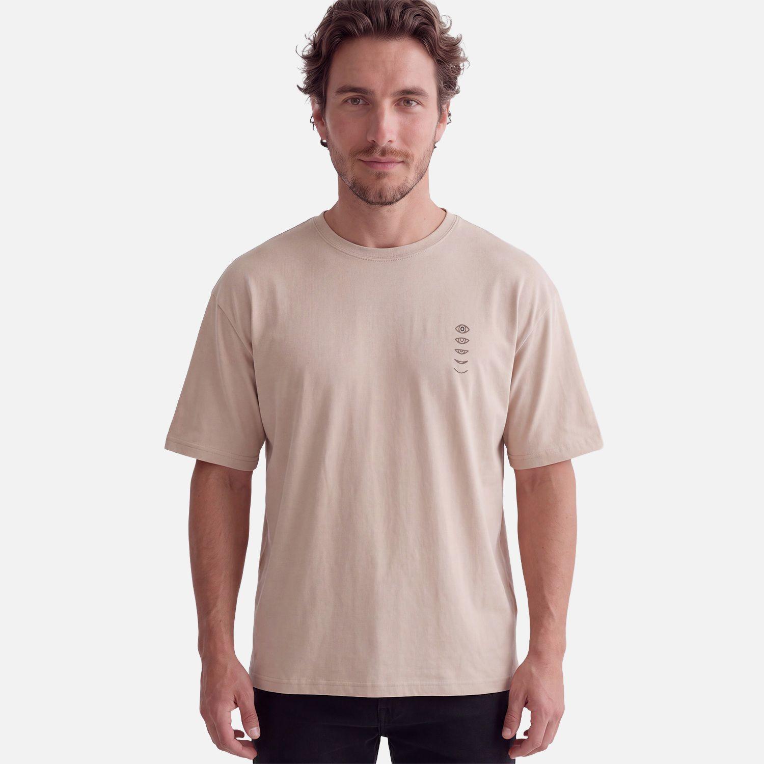 Polera Hombre Parcel Taupe Haka Honu V27-1