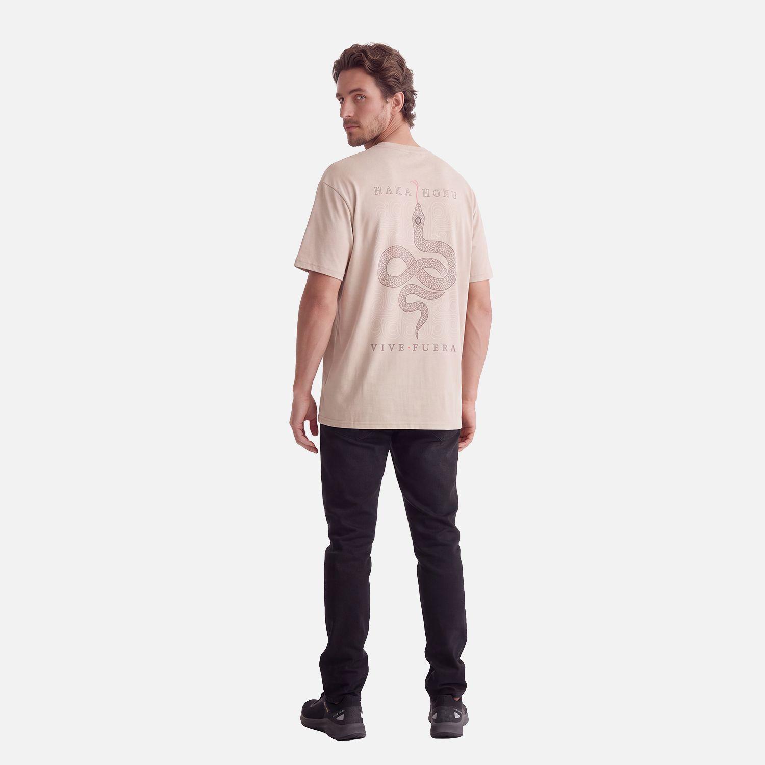 Polera Hombre Parcel Taupe Haka Honu V27-3