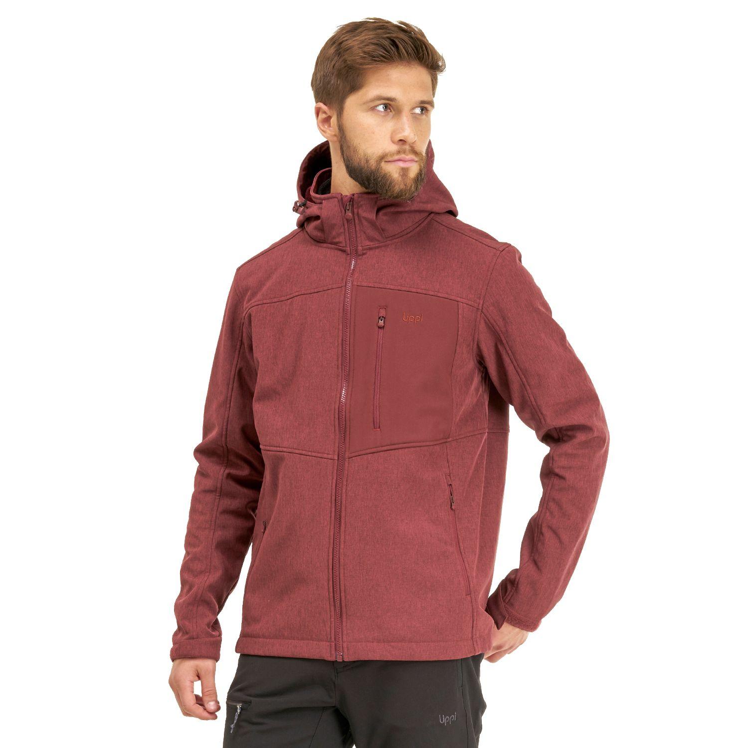 Chaqueta Hombre Macaya Softshell Hoody Jacket Burdeo Lippi I20-1
