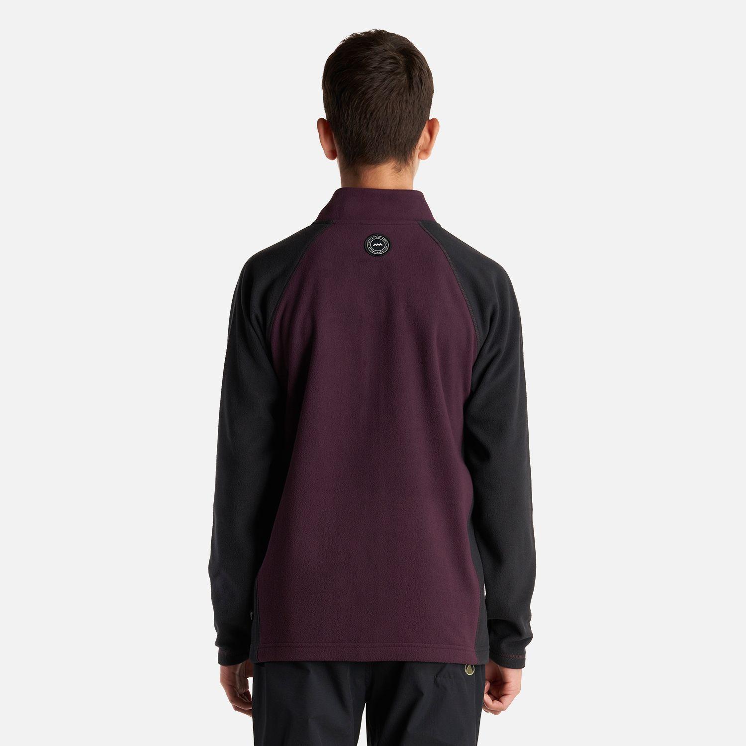 Chaqueta Teen Boy Cold Day Therm-Pro Full Zip Jacket Burdeo/Negro Lippi-3
