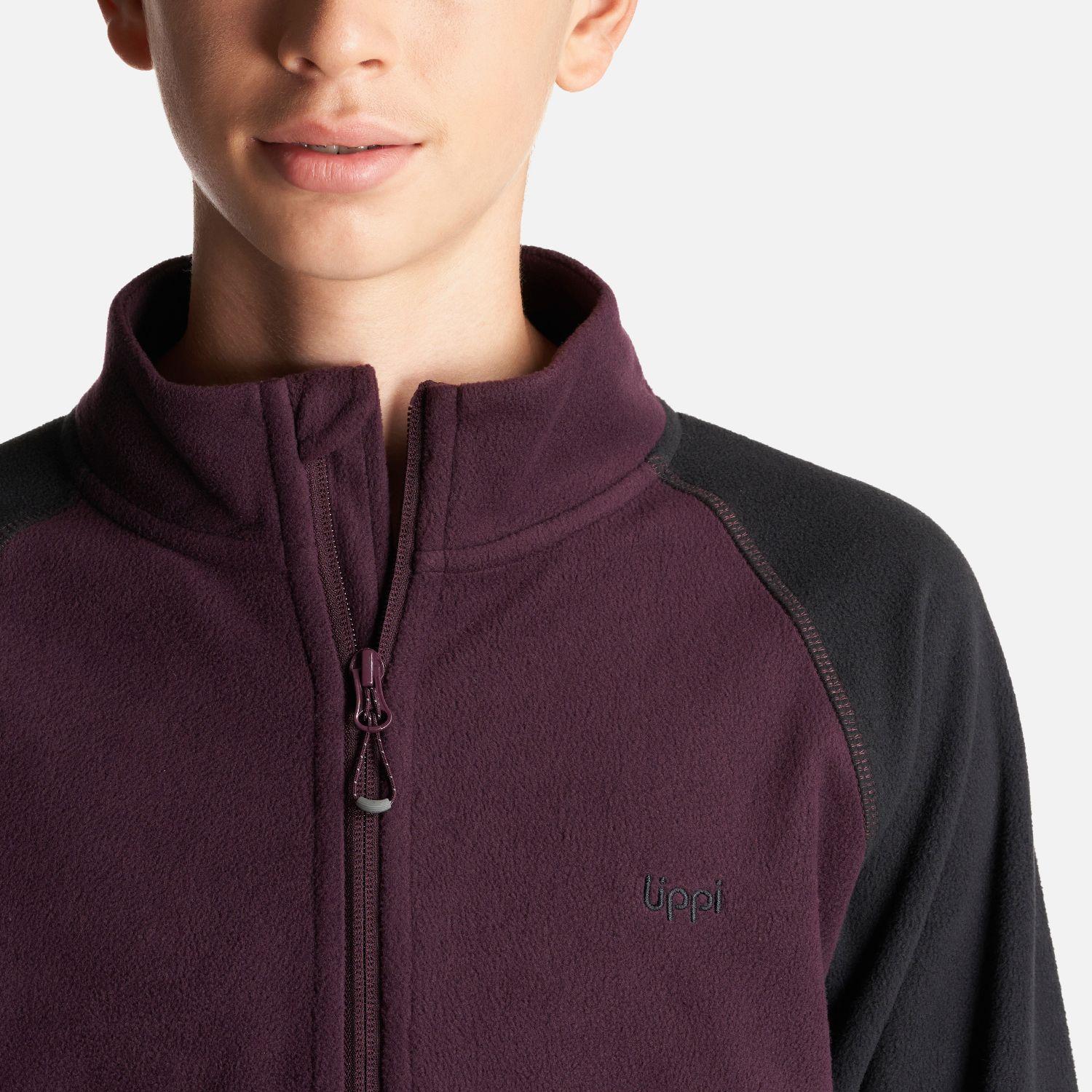 Chaqueta Teen Boy Cold Day Therm-Pro Full Zip Jacket Burdeo/Negro Lippi-4