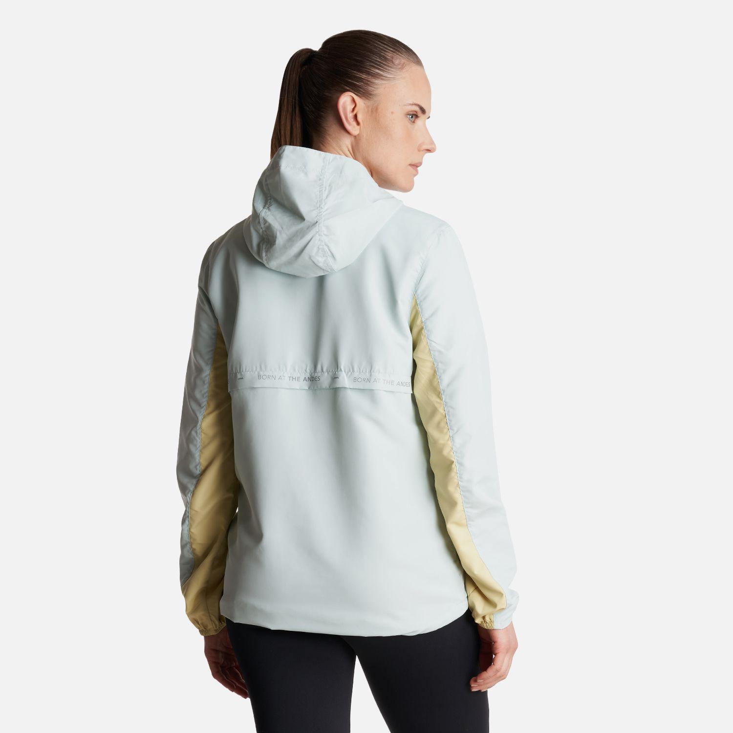 Chaqueta Mujer  Nightfall WindBreaker 1/4 Zip Hoody Jacket Celeste Lippi-3