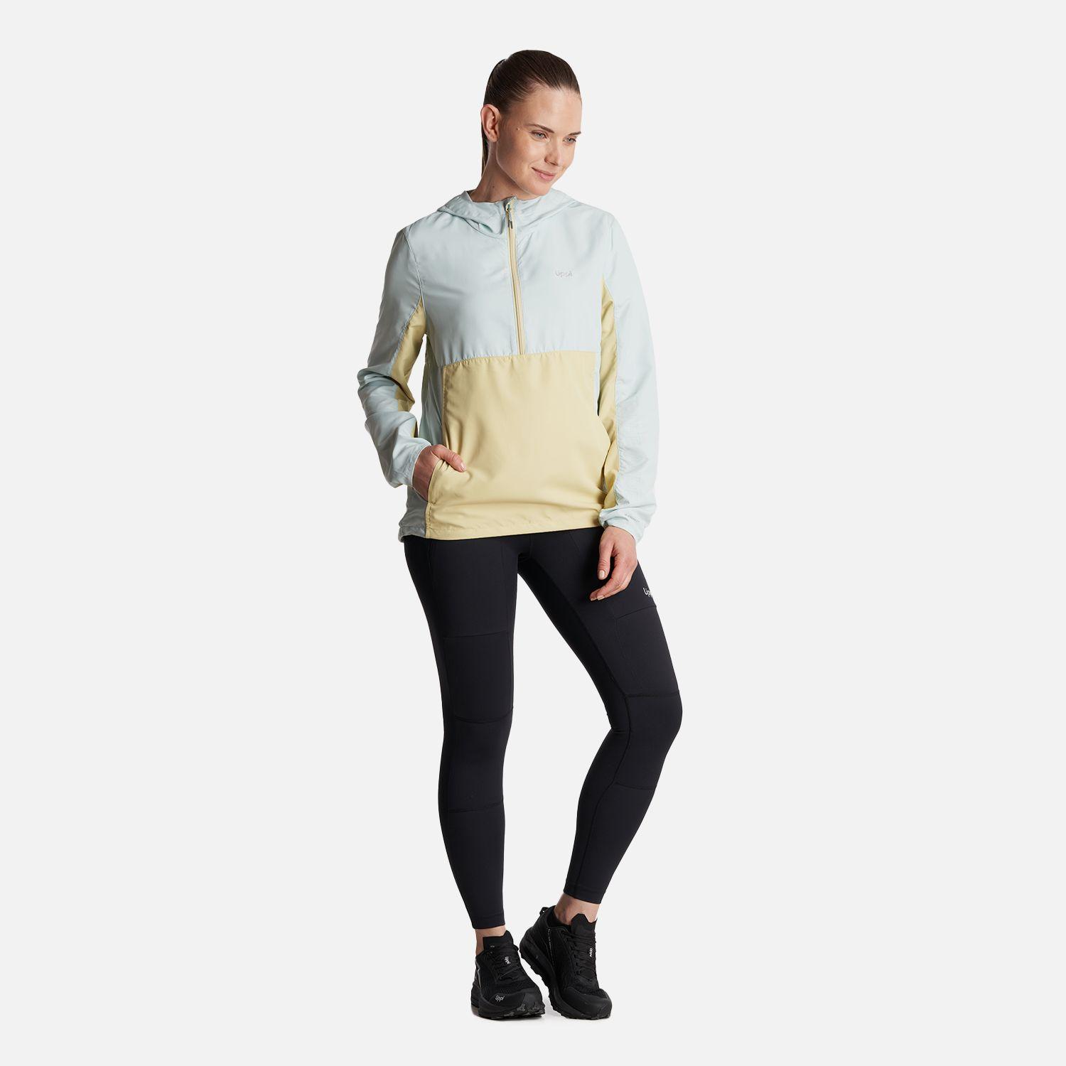 Chaqueta Mujer  Nightfall WindBreaker 1/4 Zip Hoody Jacket Celeste Lippi-8