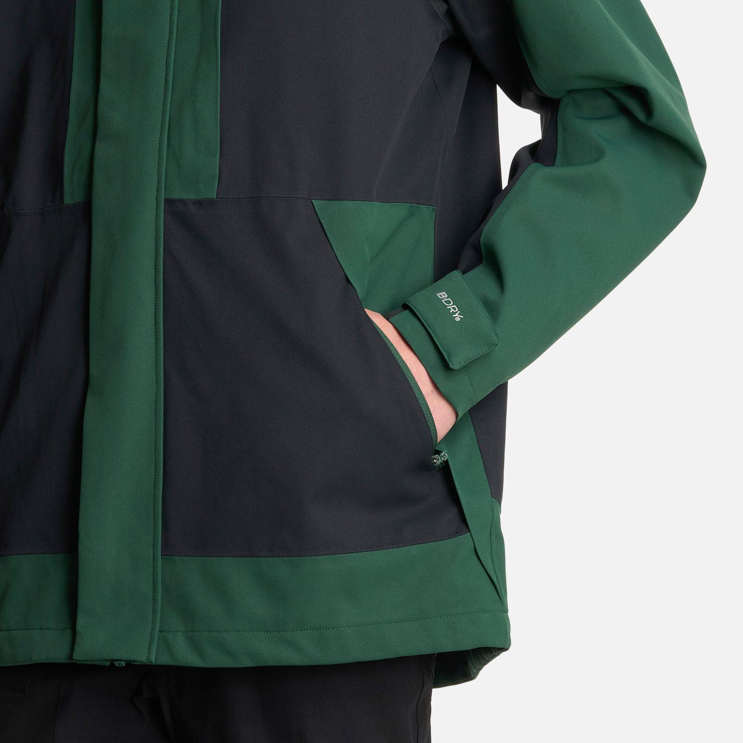 Chaqueta Teen Boy Lake Fusion 3 B-Dry Hoody Jacket Verde Botella Lippi-6