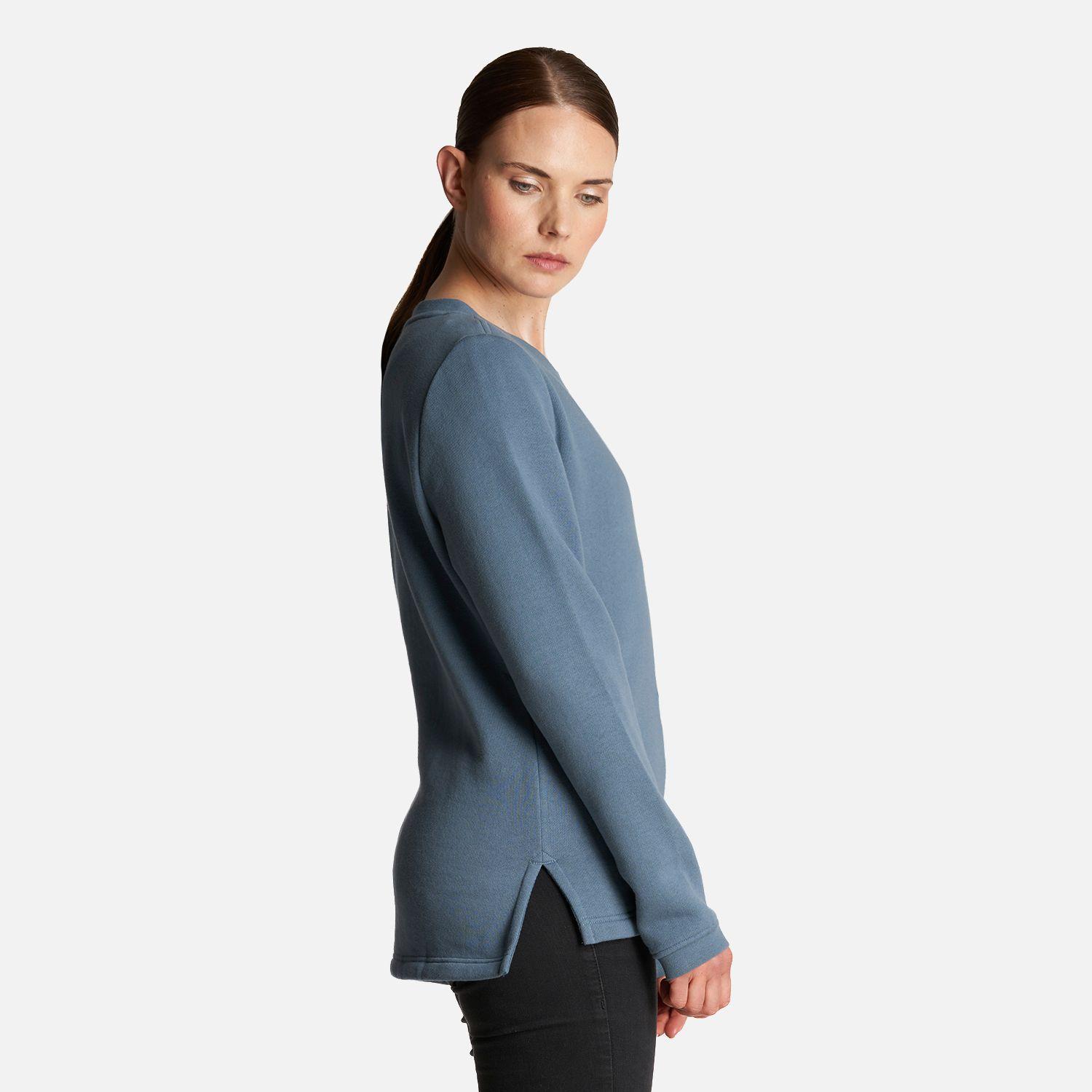 Poleron Mujer Insigne Sweatshirt Azul Grisaceo Lippi V23-3