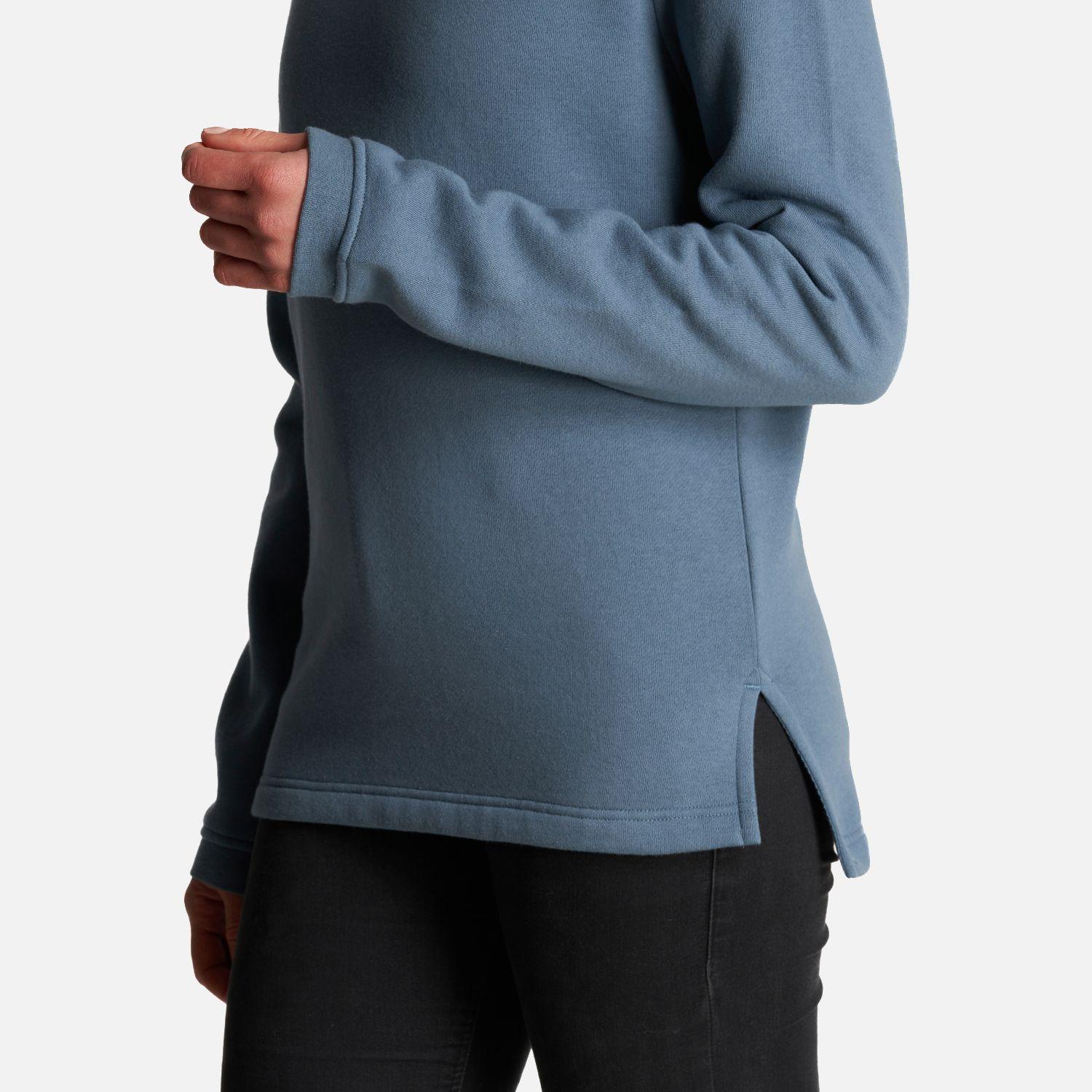Poleron Mujer Insigne Sweatshirt Azul Grisaceo Lippi V23-5