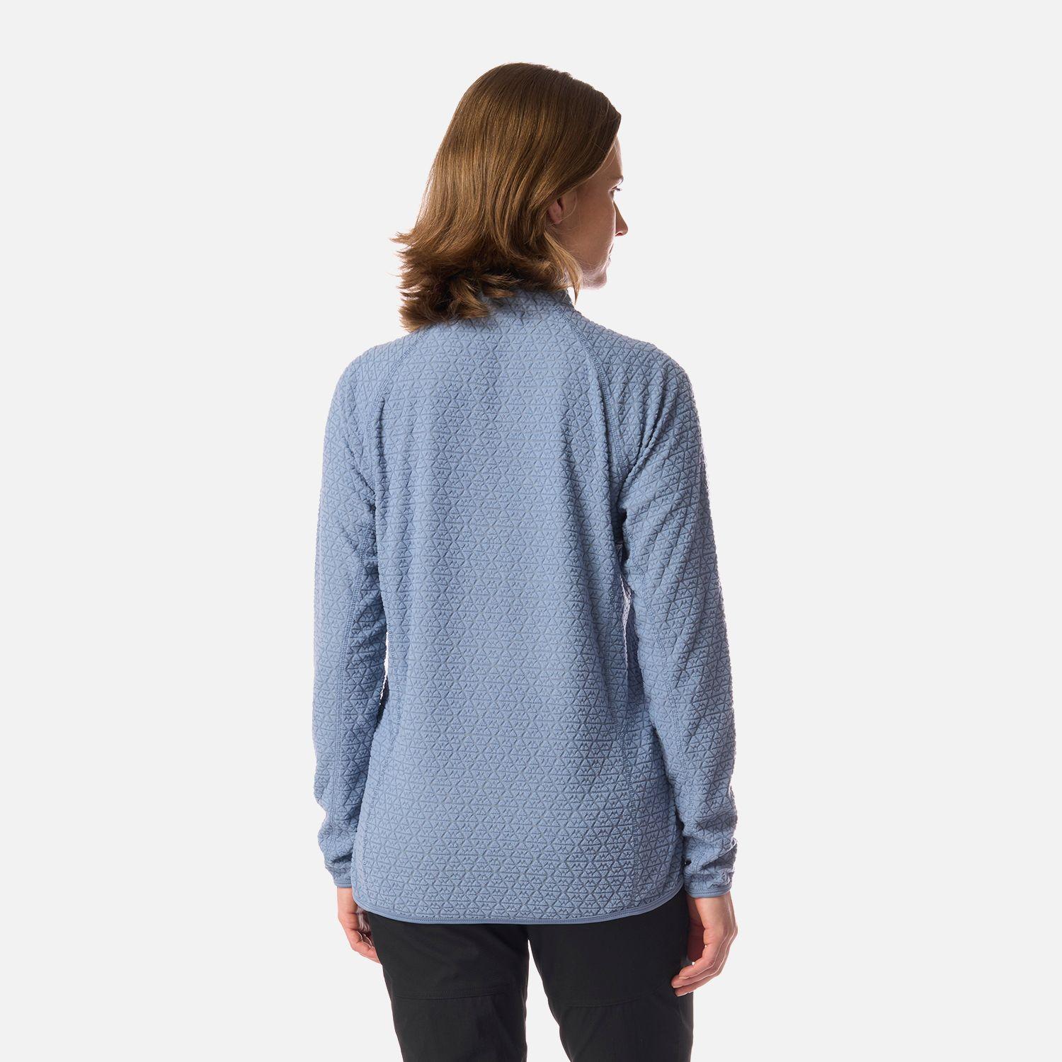 Polerón Mujer Jacaranda Nano-F 1/4 Zip Azul Piedra Lippi I26-2