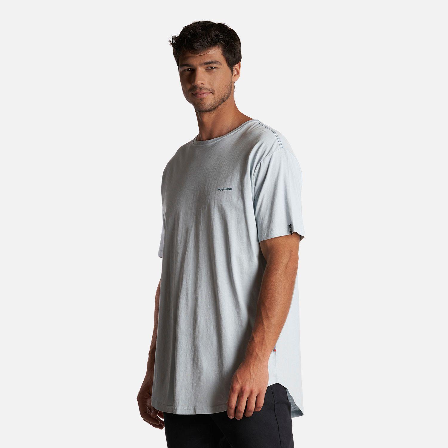 Polera Hombre Natural Celeste Haka Honu V24-2