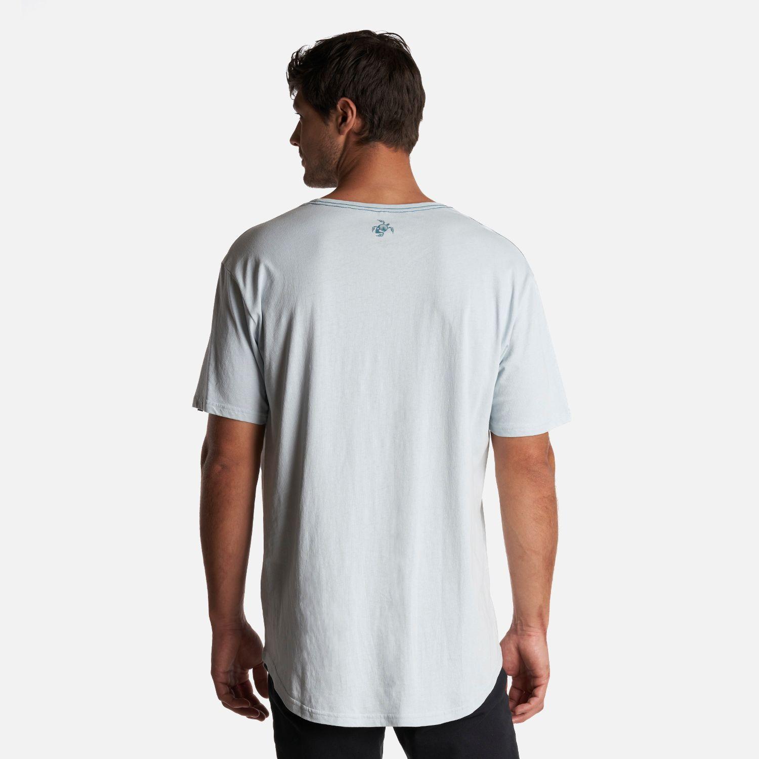 Polera Hombre Natural Celeste Haka Honu V24-3