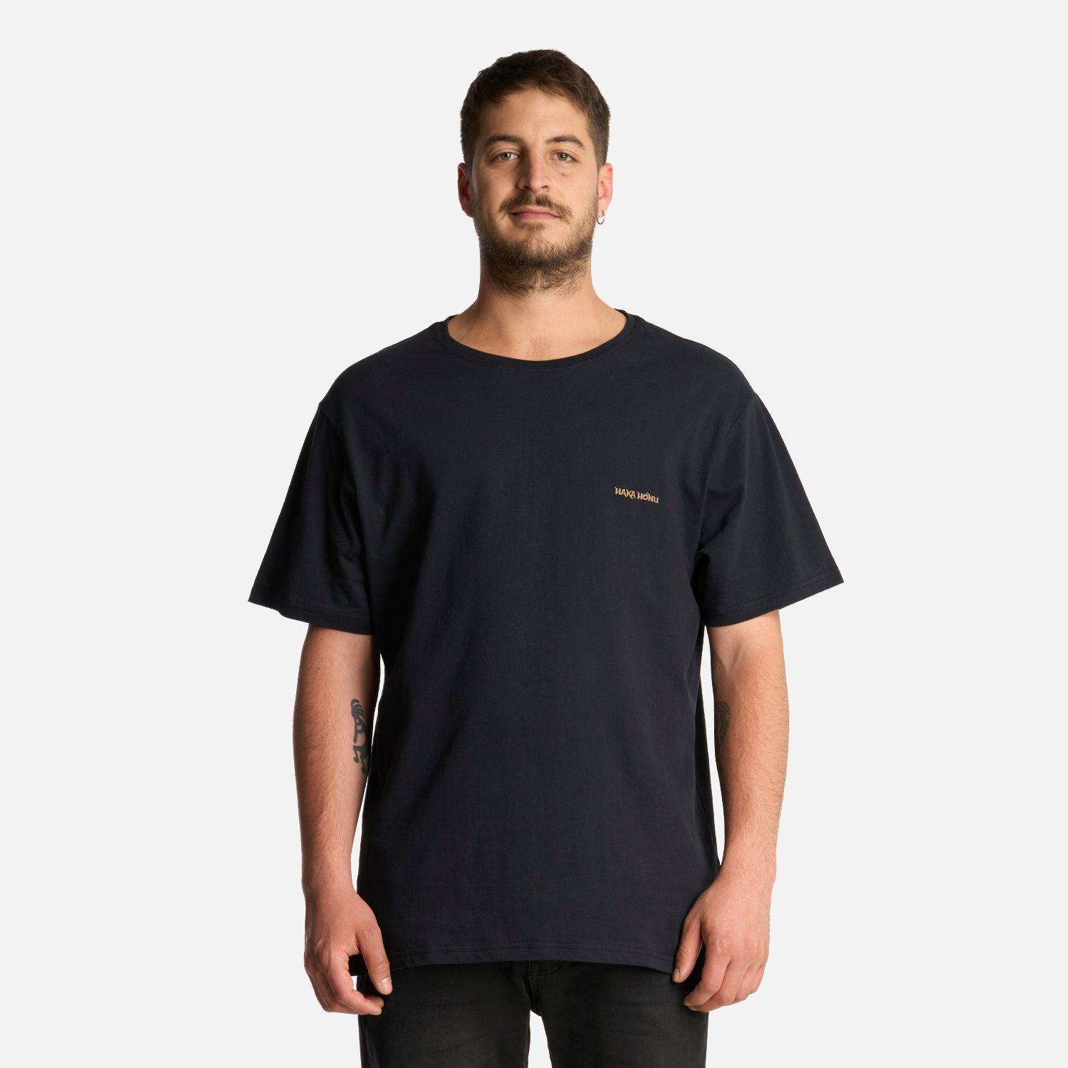 Polera Hombre Polo Negro Haka Honu-0