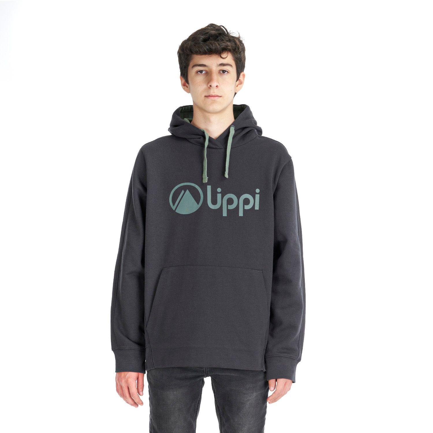 Poleron Teen Boy Insigne Hoody Sweatshirt Grafito Lippi V22-1