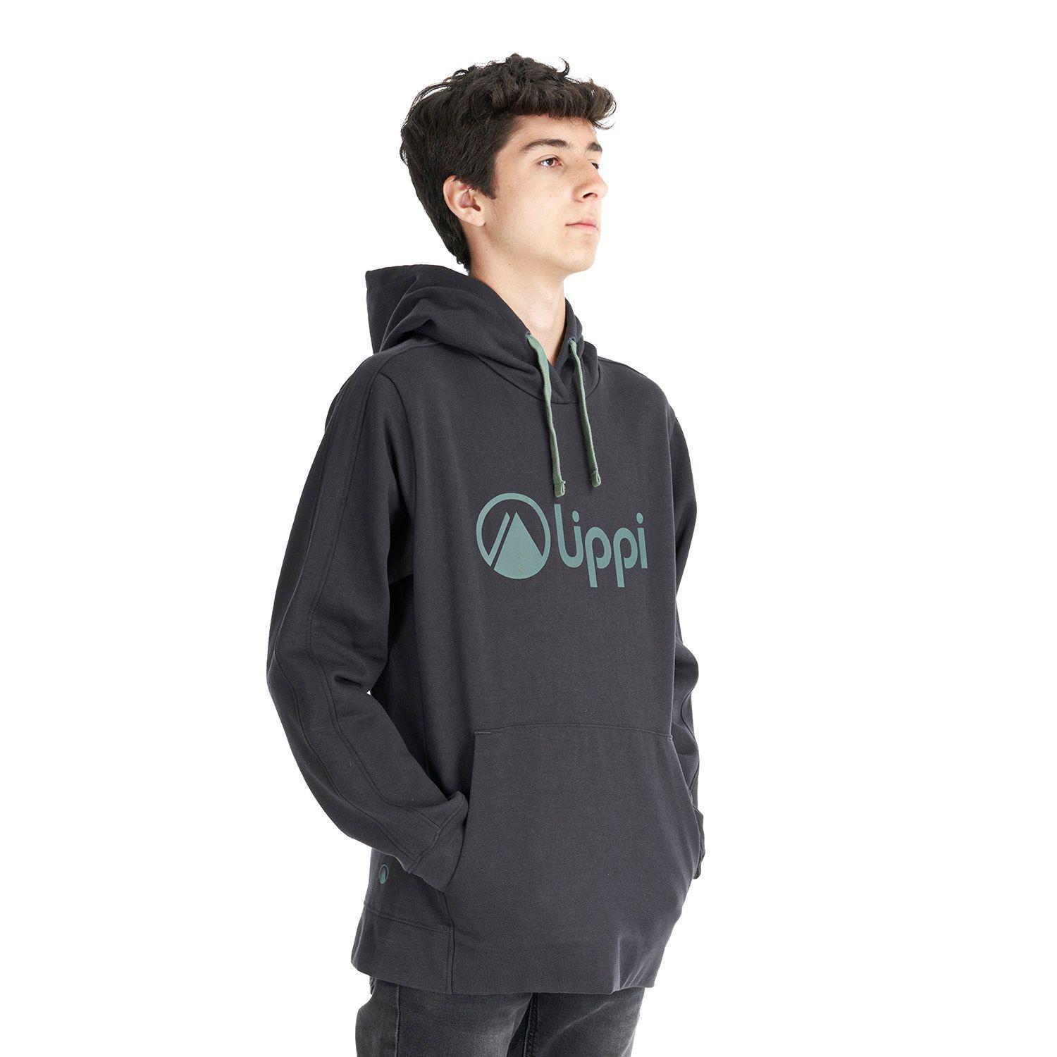 Poleron Teen Boy Insigne Hoody Sweatshirt Grafito Lippi V22-2