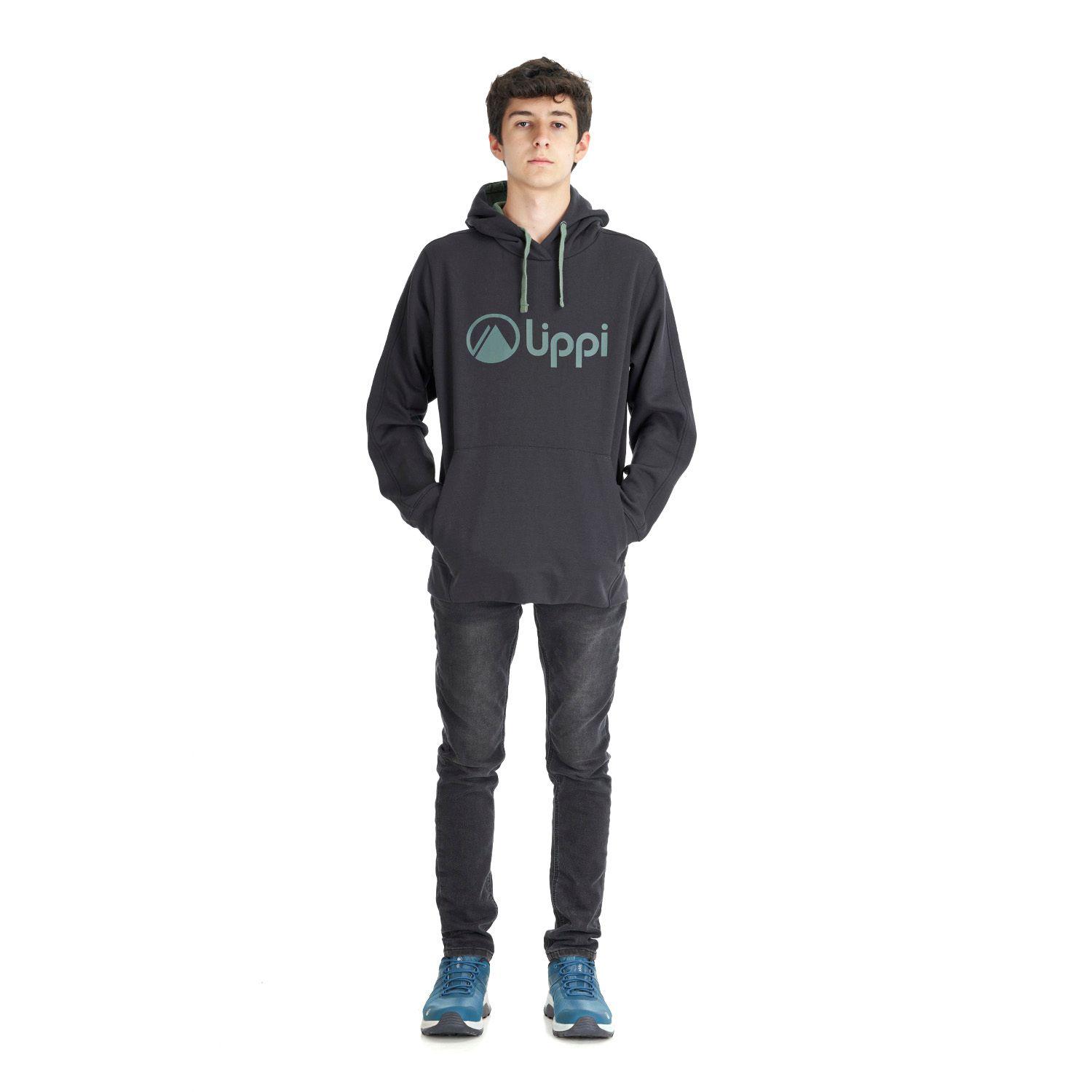 Poleron Teen Boy Insigne Hoody Sweatshirt Grafito Lippi V22-4