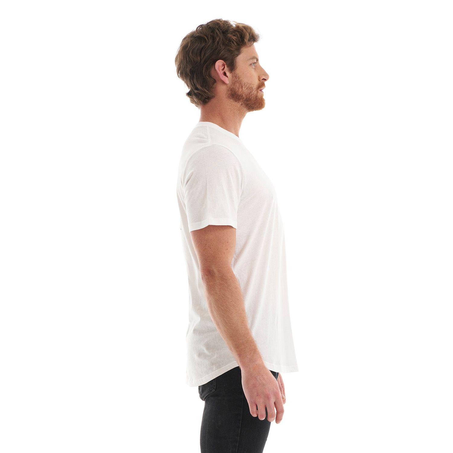 Polera Hombre Flask UV-Stop T-Shirt Blanco Lippi-3