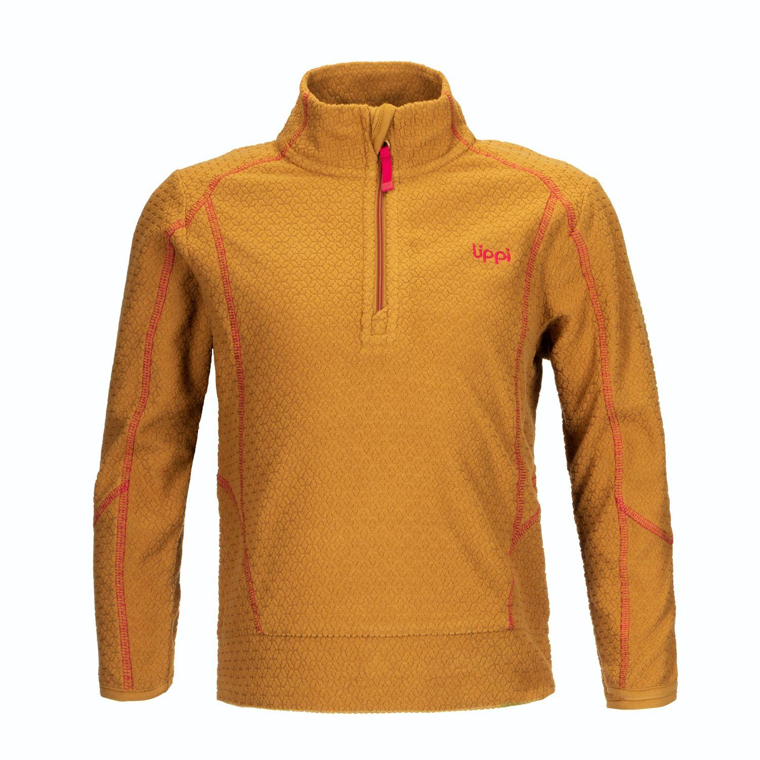 Poleron Niña Saltamontes Nano-F 1/4 Zip Mostaza Lippi-0