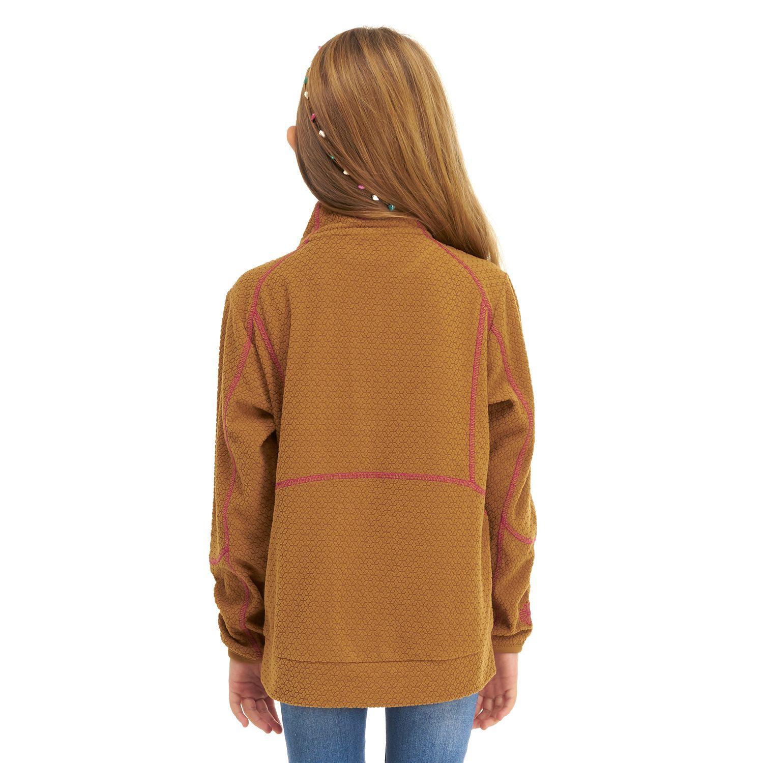 Poleron Niña Saltamontes Nano-F 1/4 Zip Mostaza Lippi-3