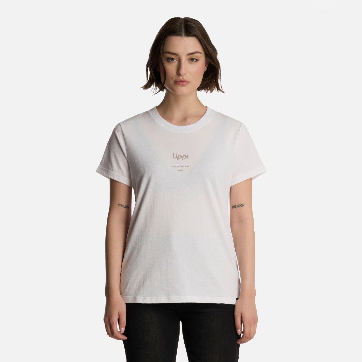 Polera Mujer Ulmo Mid Point T-Shirt Blanco Lippi-0