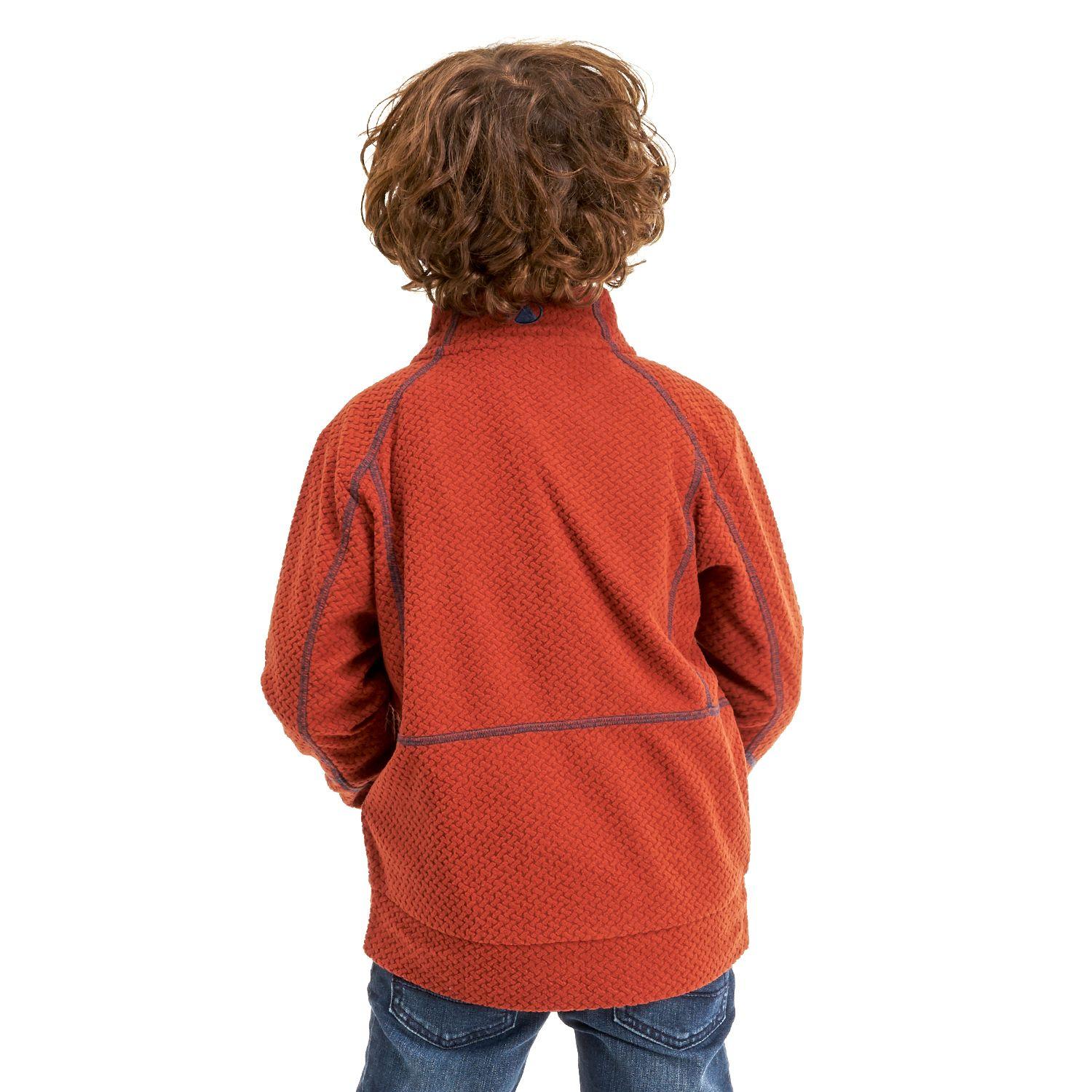 Poleron Niño Saltamontes Nano-F 1/4 Zip Terracota Lippi-3