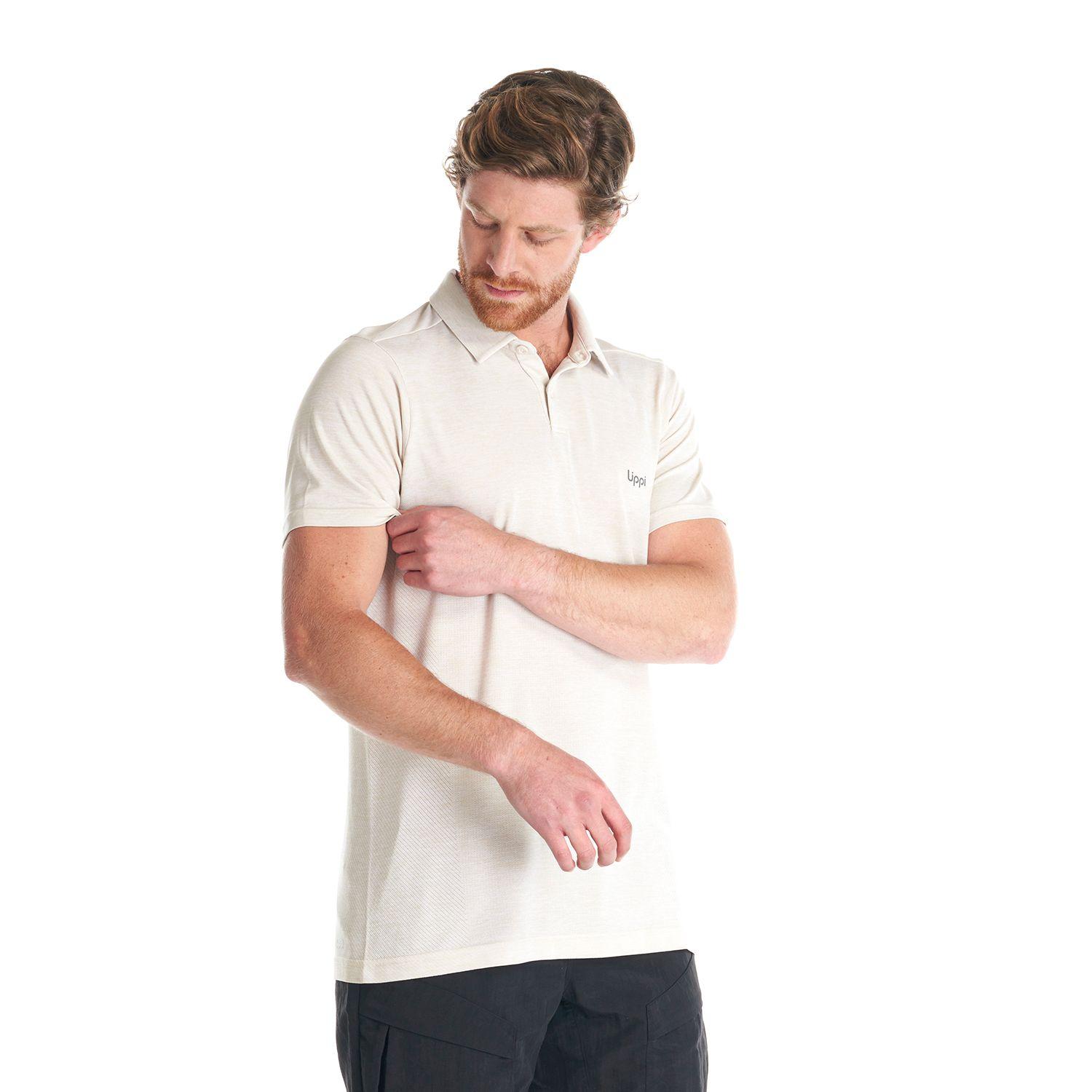 Polera Hombre B-Classic Seamless Polo Blanco Lippi V22-2