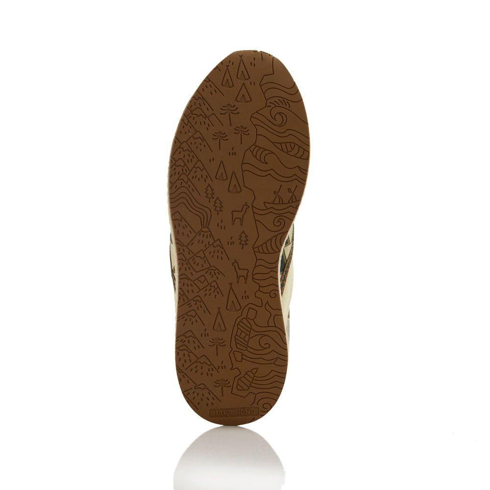 Zapatilla Mujer Roshi Beige Haka Honu-2