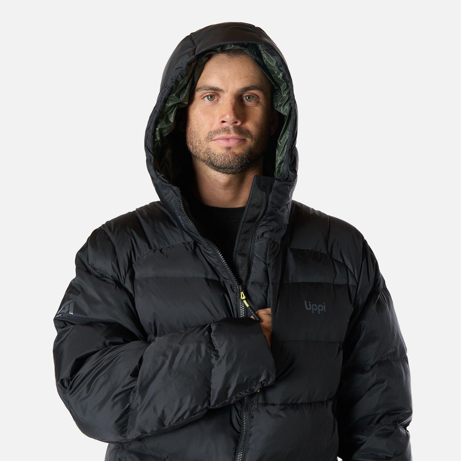 Chaqueta Hombre Rokko Down Hoody Jacket Negro Lippi I26-3
