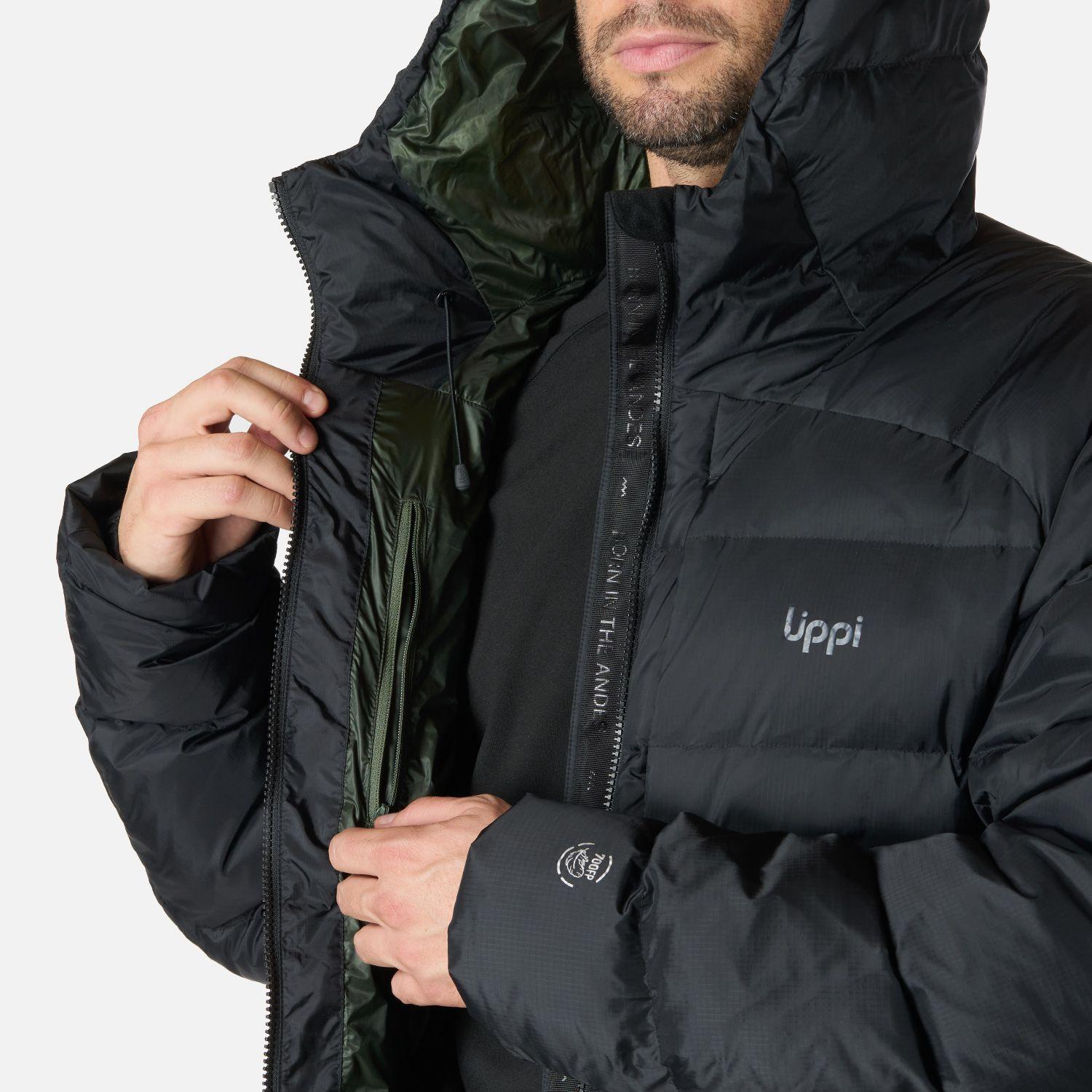 Chaqueta Hombre Rokko Down Hoody Jacket Negro Lippi I26-8