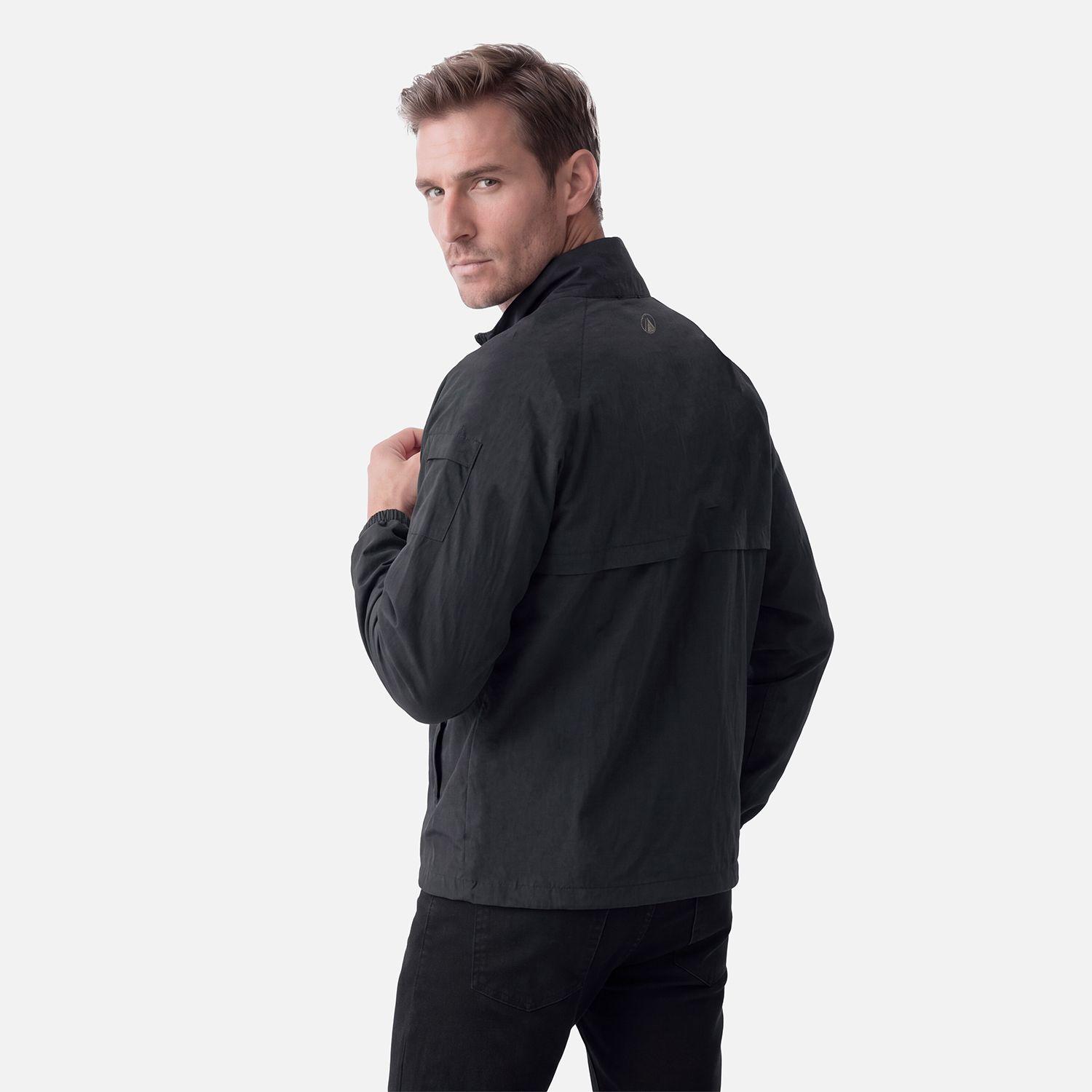 Chaqueta Hombre WindCity WindBreaker 1/4 Zip Jacket Negro Lippi V27-1