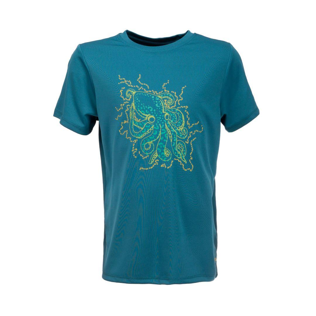 Traje de Baño Niño Sun Pro UV-Stop Shorts Sleeve T-Shirt Azul Lippi-0