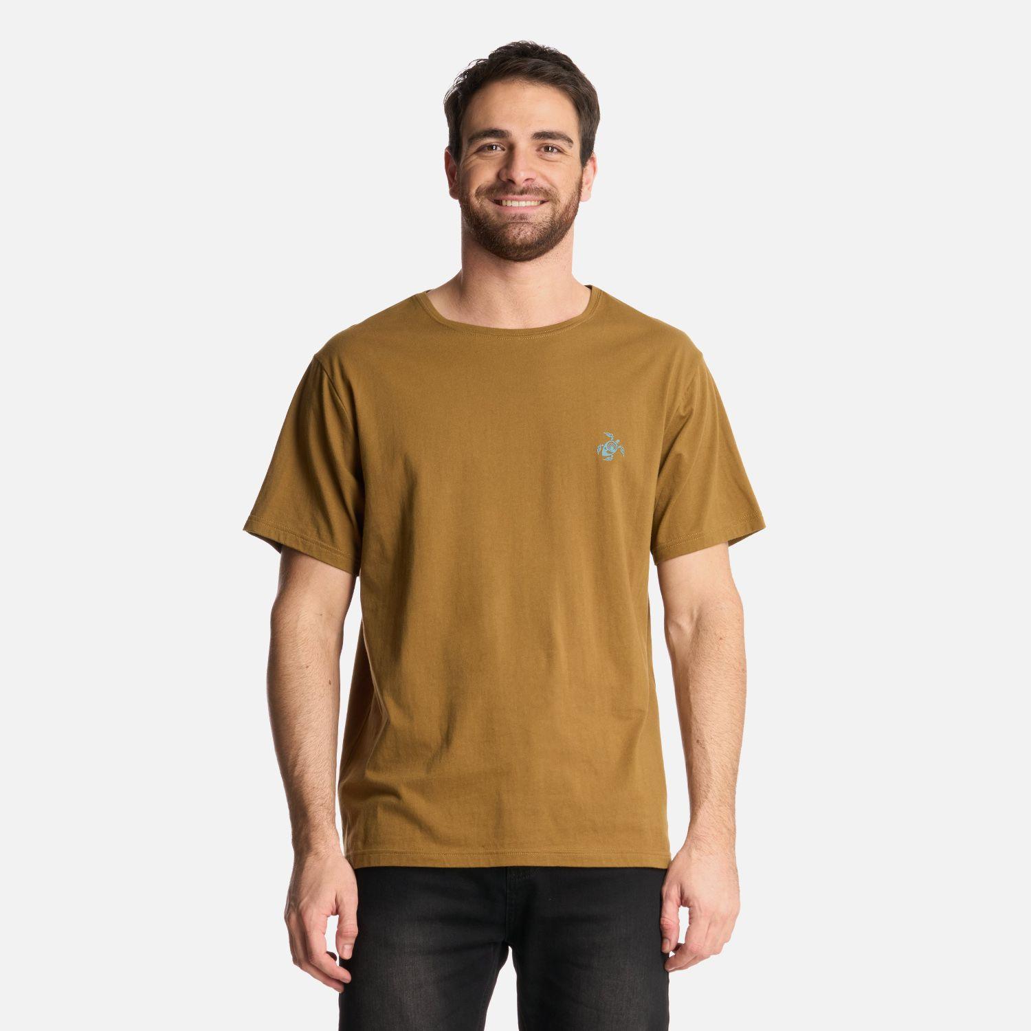 Polera Hombre Vive Fuera Mostaza Oscuro Haka Honu-0