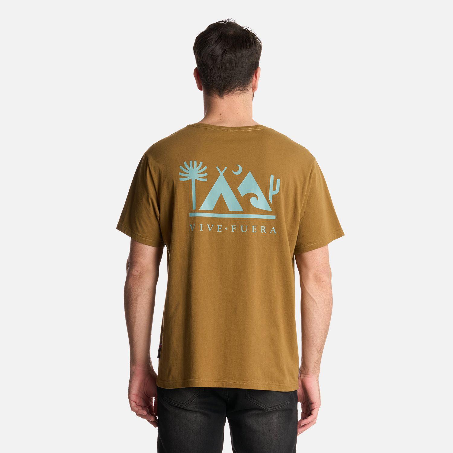 Polera Hombre Vive Fuera Mostaza Oscuro Haka Honu-2