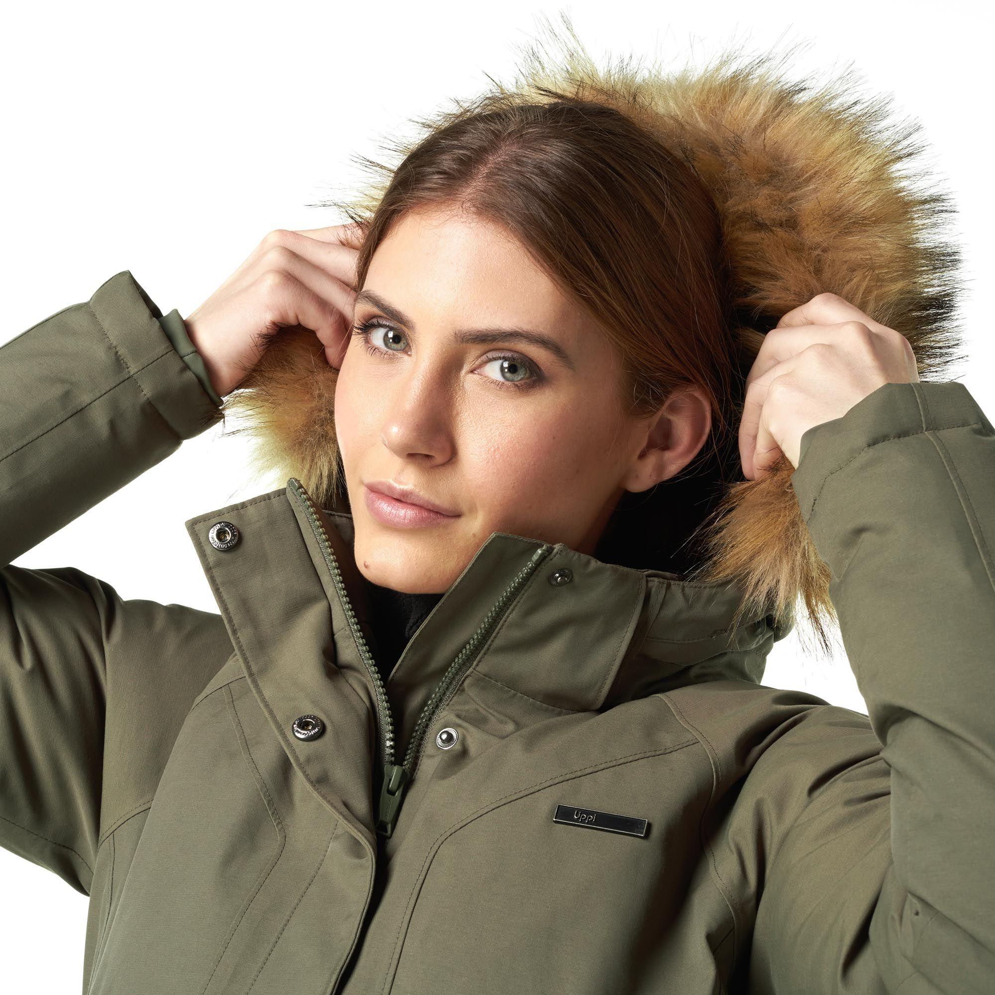 Chaqueta Mujer Vertical B-Dry Jacket Verde Oliva Lippi-5