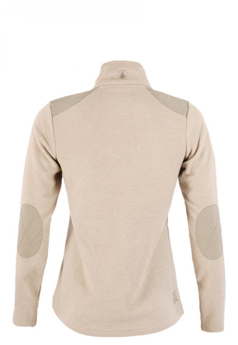 Poleron Mujer Route Nano-F 14 Zip Crema Lippi I18-1