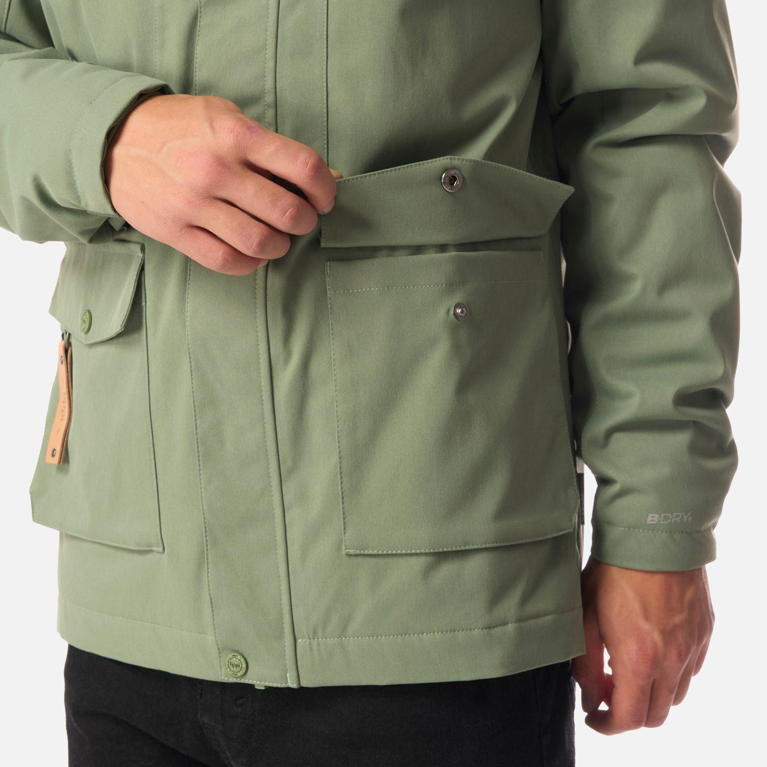 Chaqueta Teen Boy Roble B-Dry Hoody Jacket Jade Oscuro Lippi I26-4