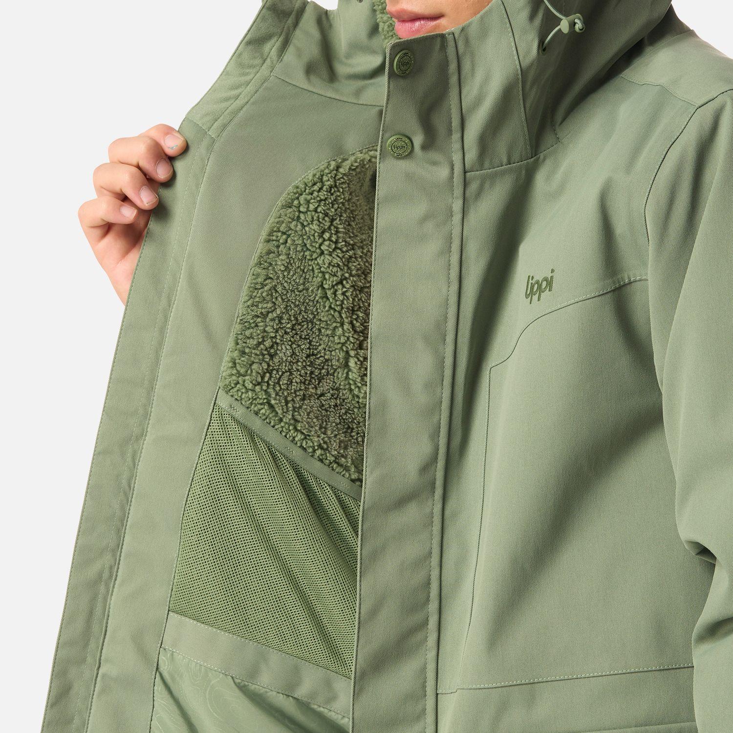 Chaqueta Teen Boy Roble B-Dry Hoody Jacket Jade Oscuro Lippi I26-6