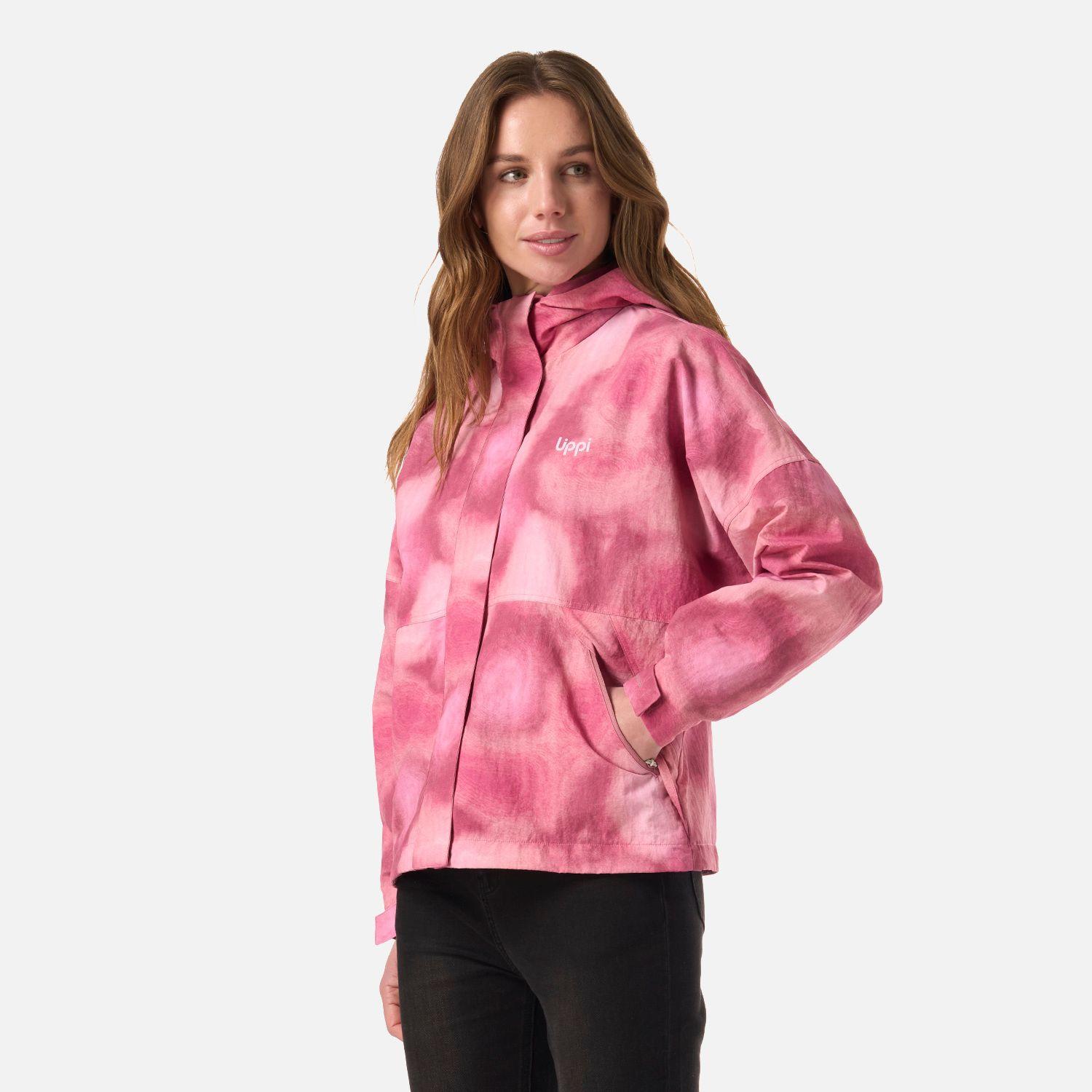 Chaqueta Mujer CityMe WindBreaker Hoody Jacket Print Rosa Lippi V26-1