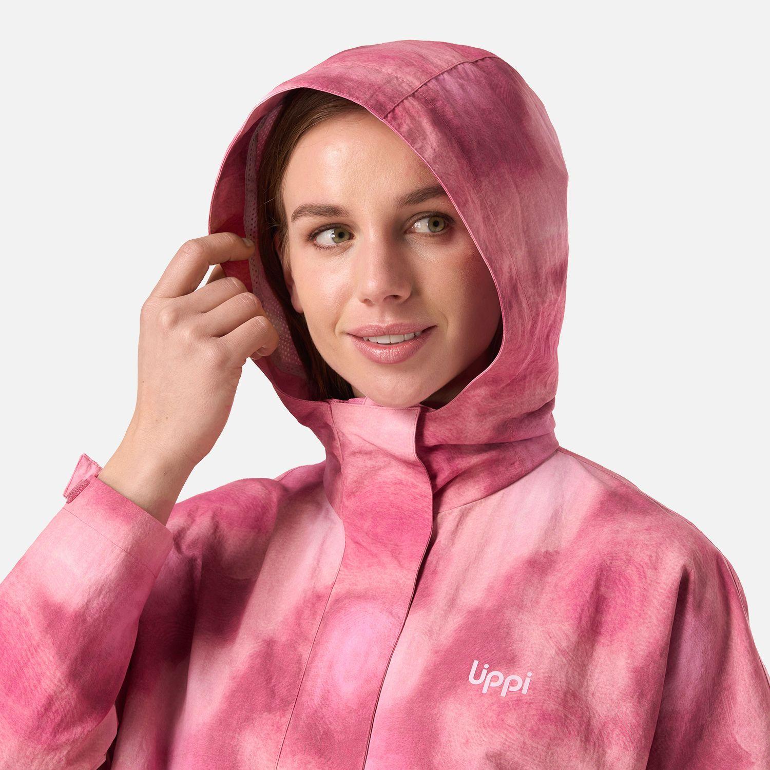Chaqueta Mujer CityMe WindBreaker Hoody Jacket Print Rosa Lippi V26-3