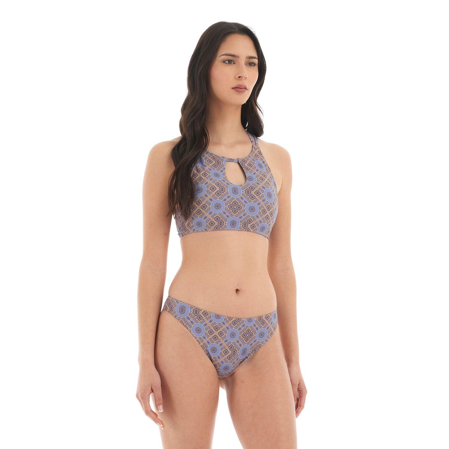 Traje de Baño Mujer Fondo de bikini Print Beige Haka Honu-2