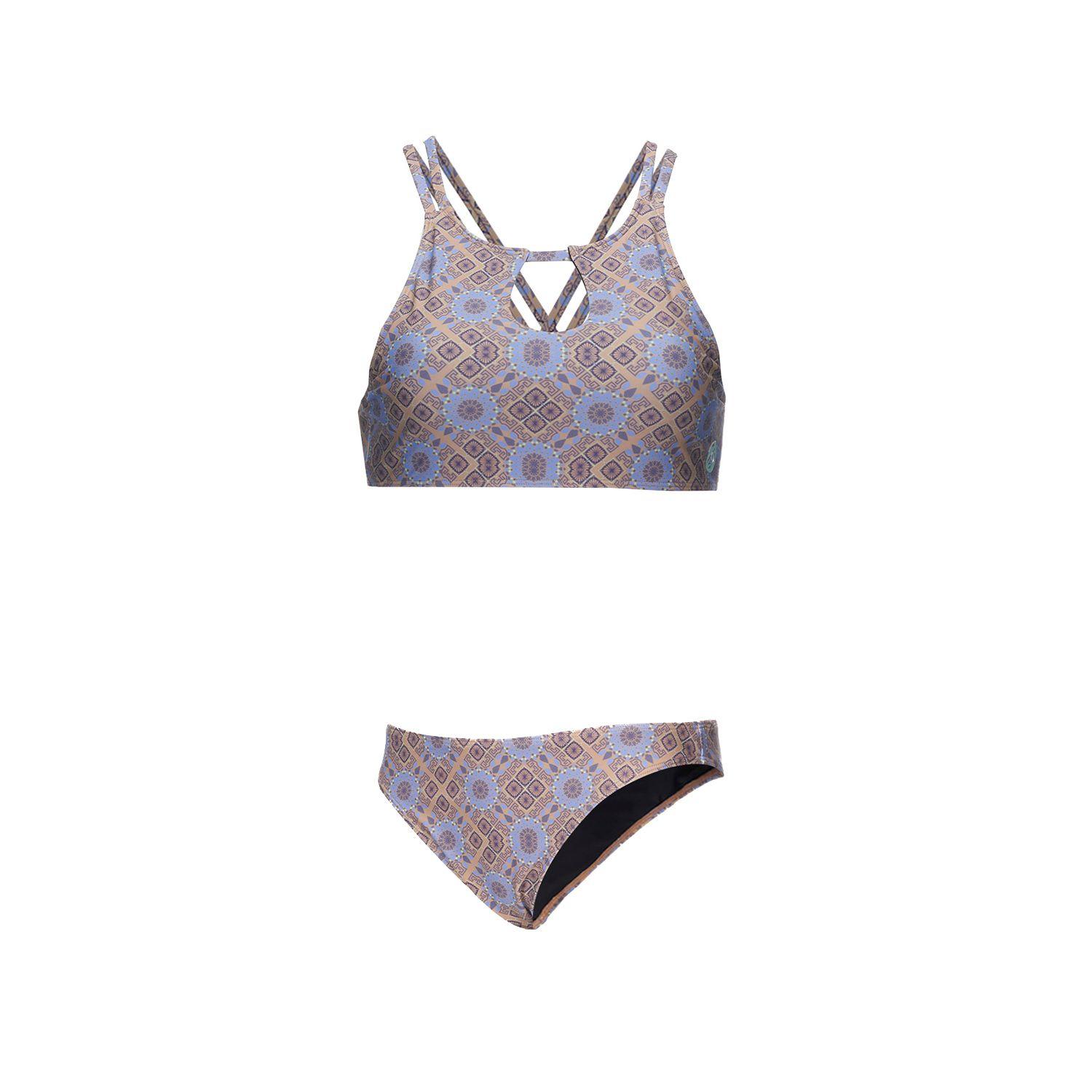 Traje de Baño Mujer Fondo de bikini Print Beige Haka Honu-0
