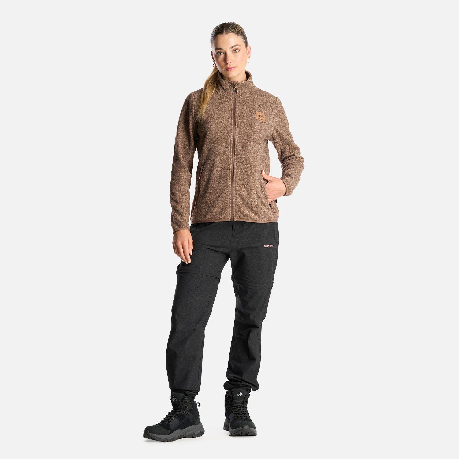 Poleron Mujer Tokerau Pro Taupe Haka Honu-6