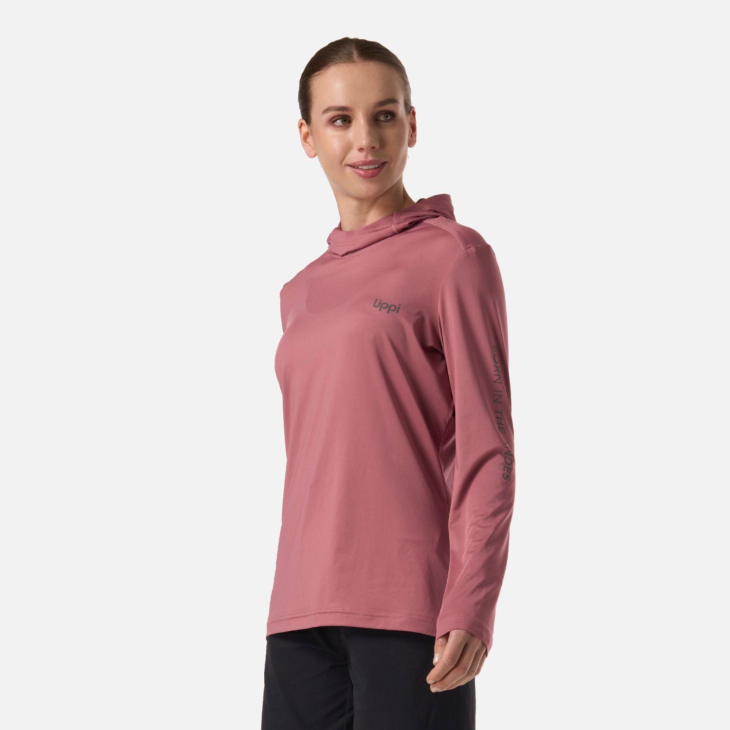 Polera Mujer Sun Protection T-Shirt Rosa Oscuro Lippi V26-1