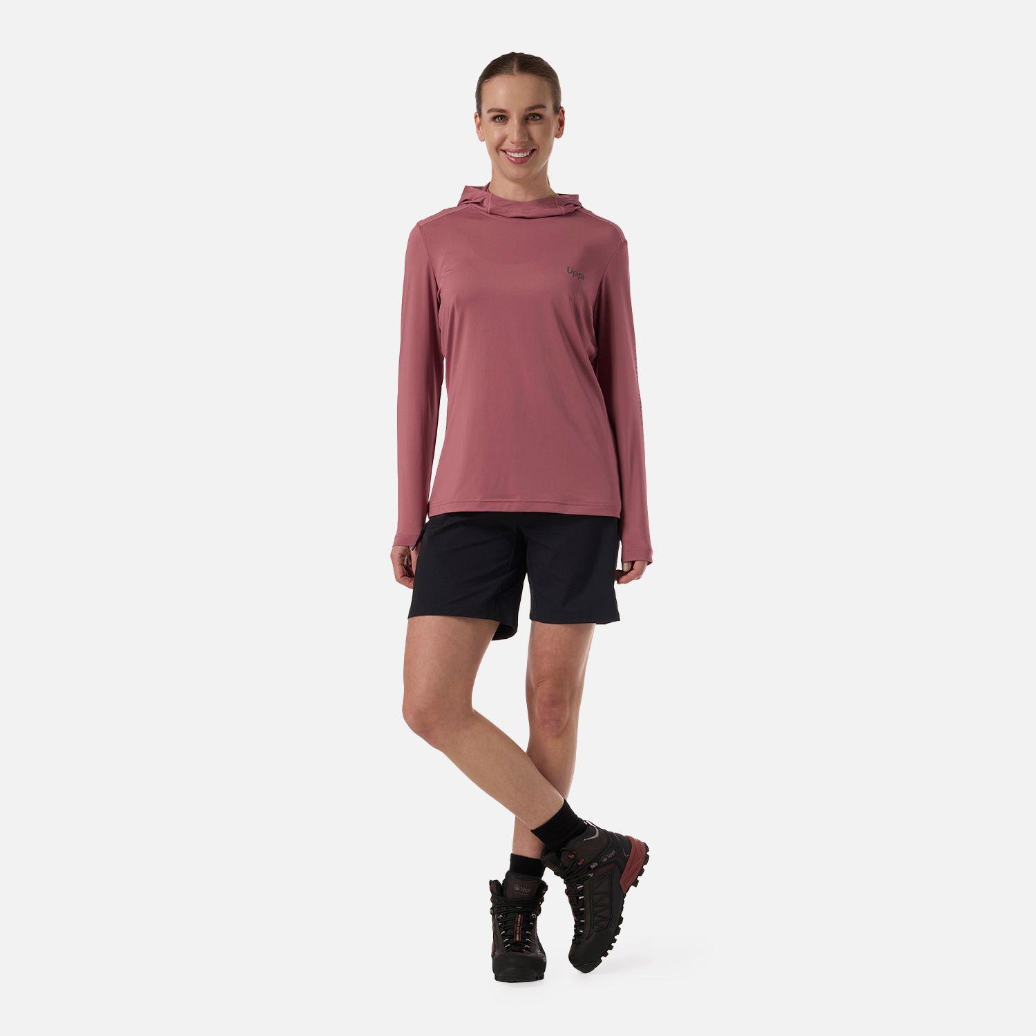 Polera Mujer Sun Protection T-Shirt Rosa Oscuro Lippi V26-5