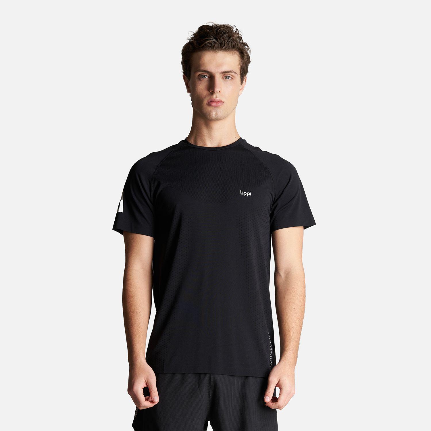 Polera Hombre 4 Run Seamless Trail T-Shirt Grafito Lippi-1