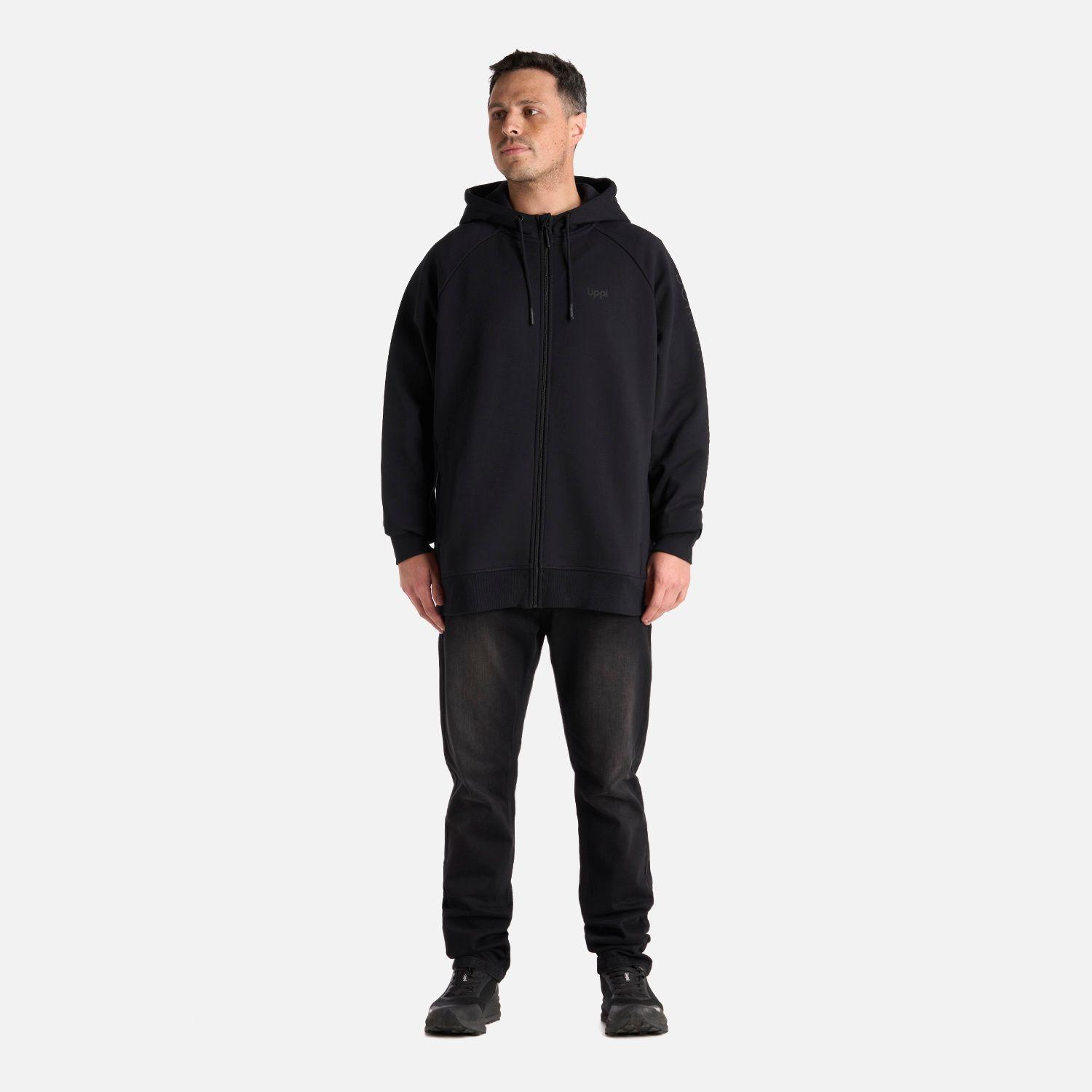 Polerón Hombre Heavy Duty FullZip Sweatshirt Negro Lippi I25-6