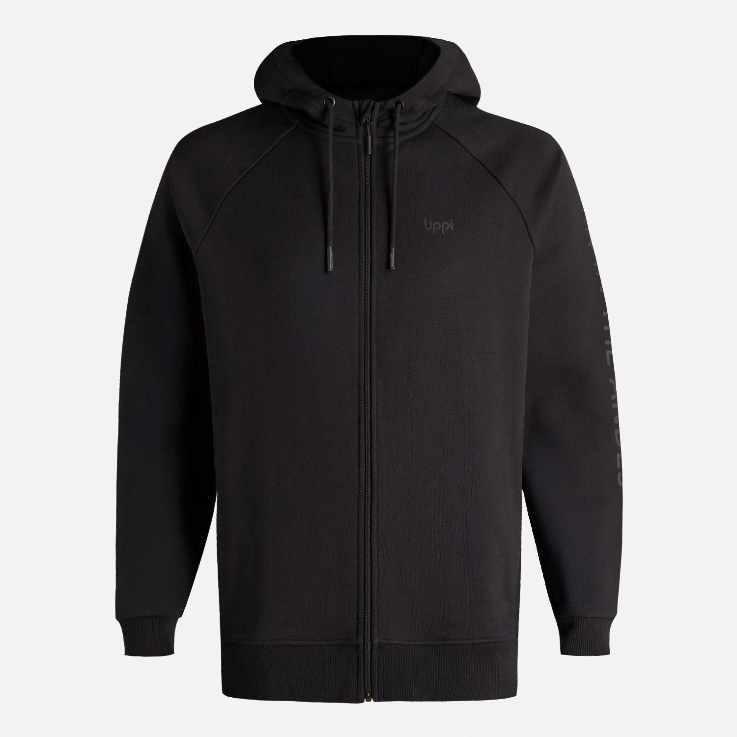 Polerón Hombre Heavy Duty FullZip Sweatshirt Negro Lippi I25-7